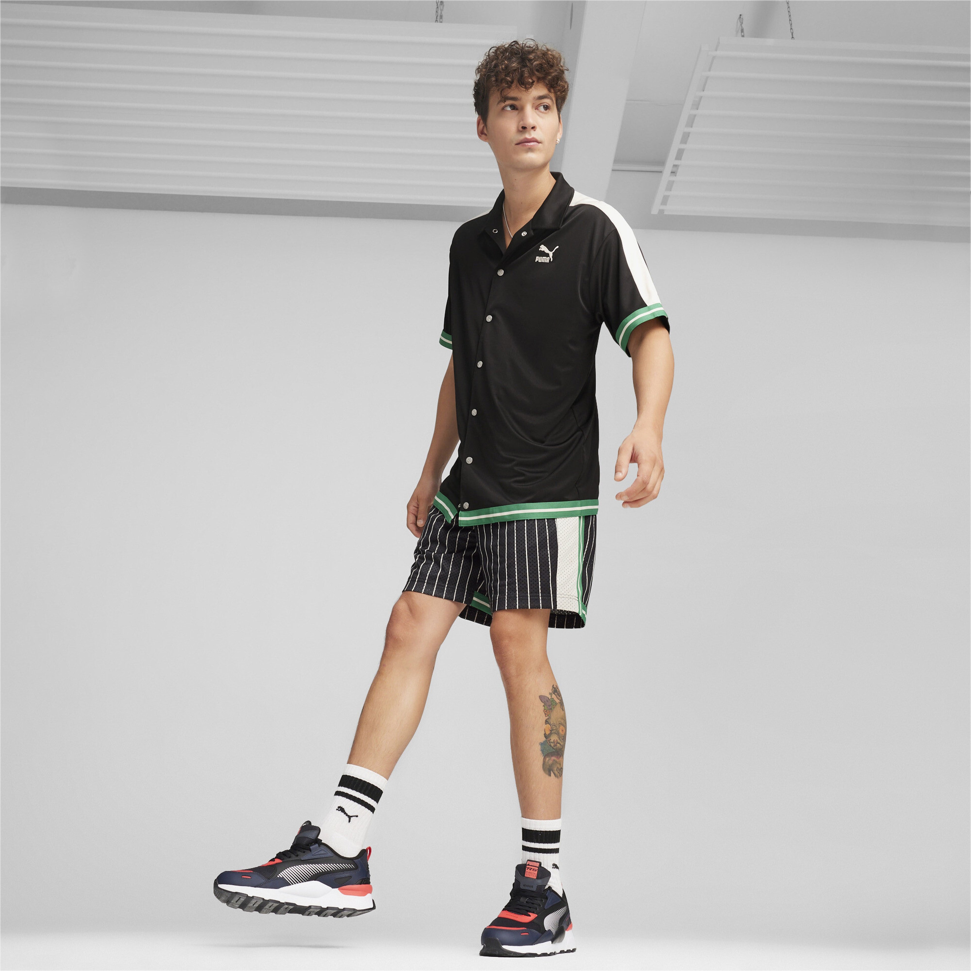 Puma T7 Shooting Erkek Siyah Gömlek