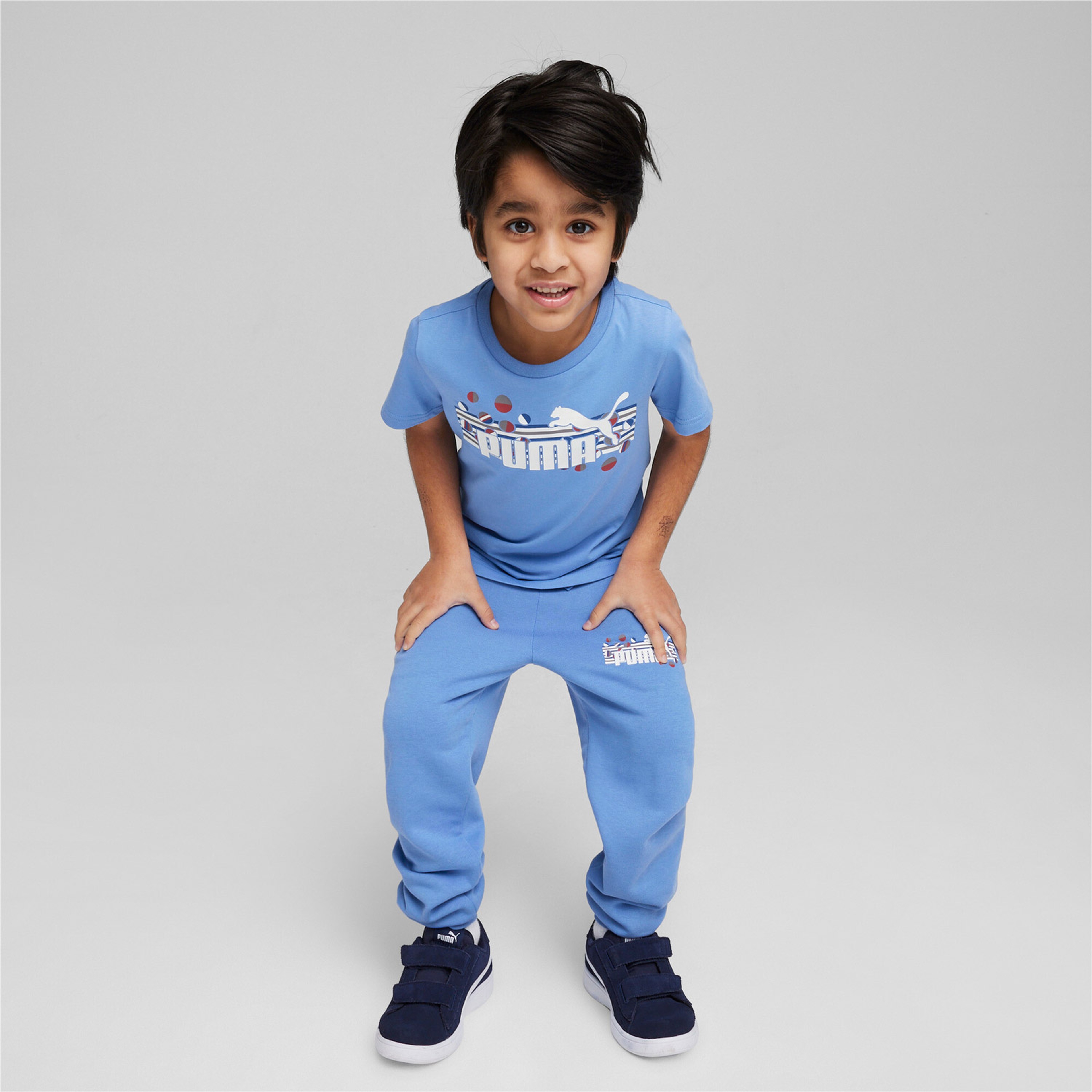 Puma Ess+ Summer Camp Çocuk Mavi T-Shirt