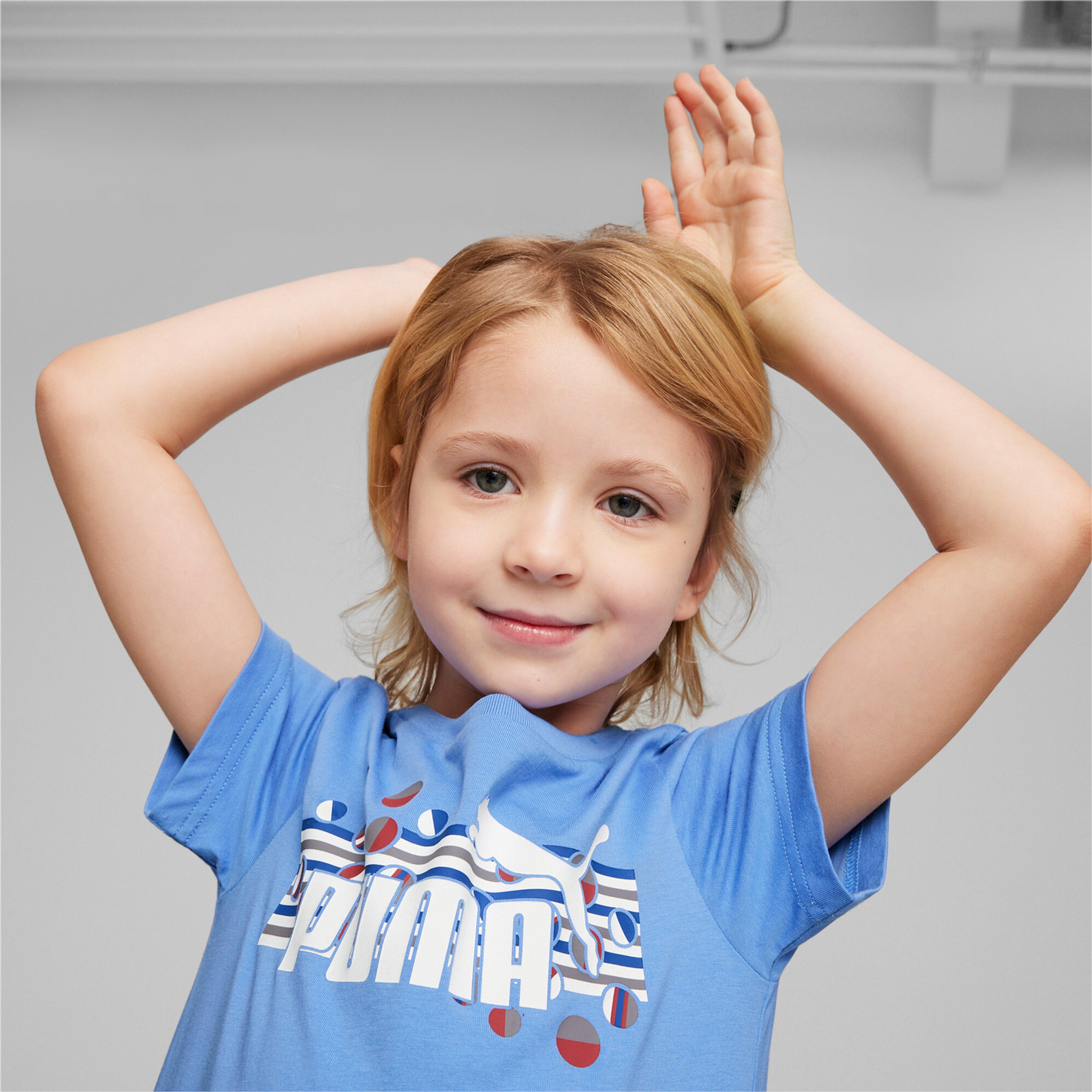 Puma Ess+ Summer Camp Çocuk Mavi T-Shirt