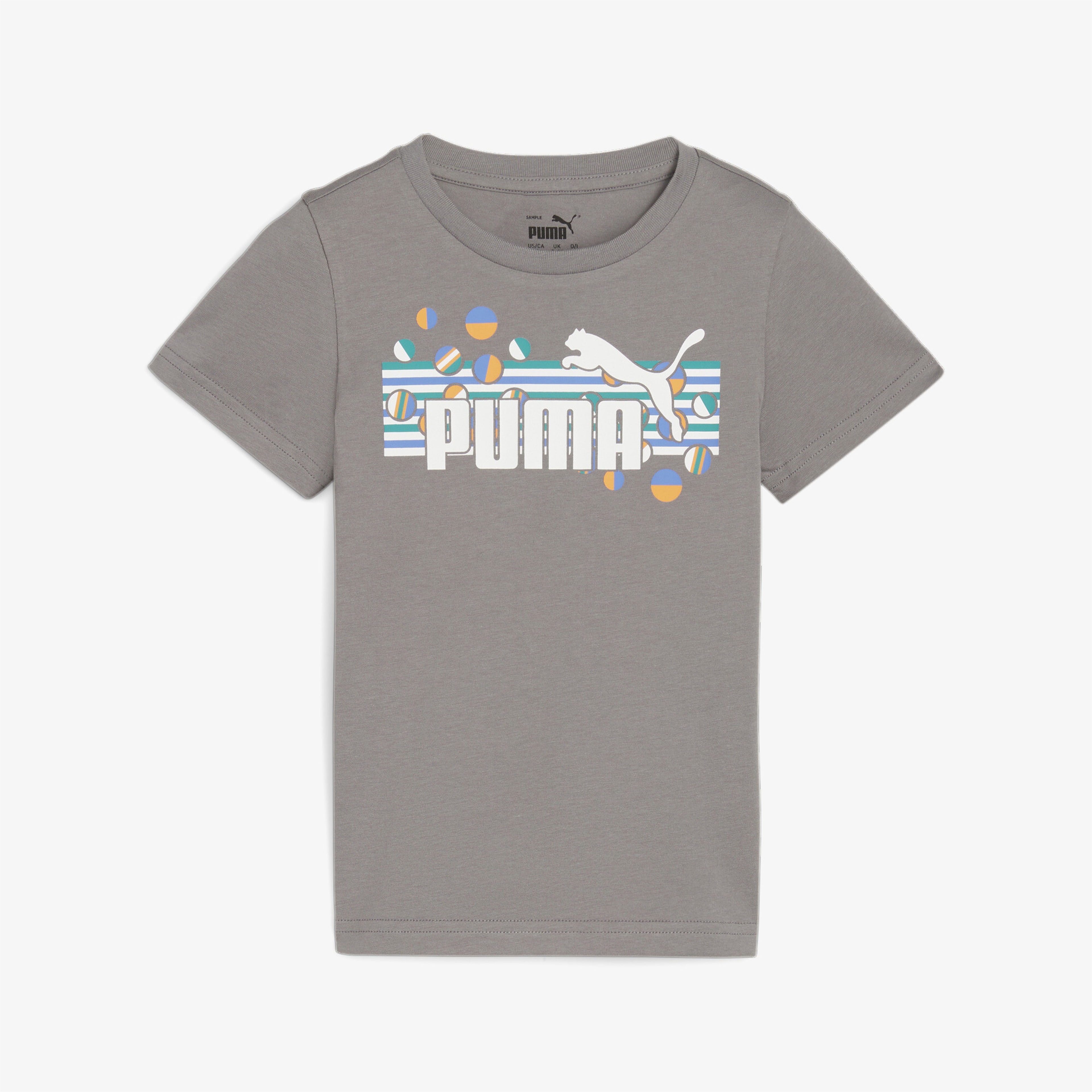 Puma Ess+ Summer Camp Çocuk Gri T-Shirt