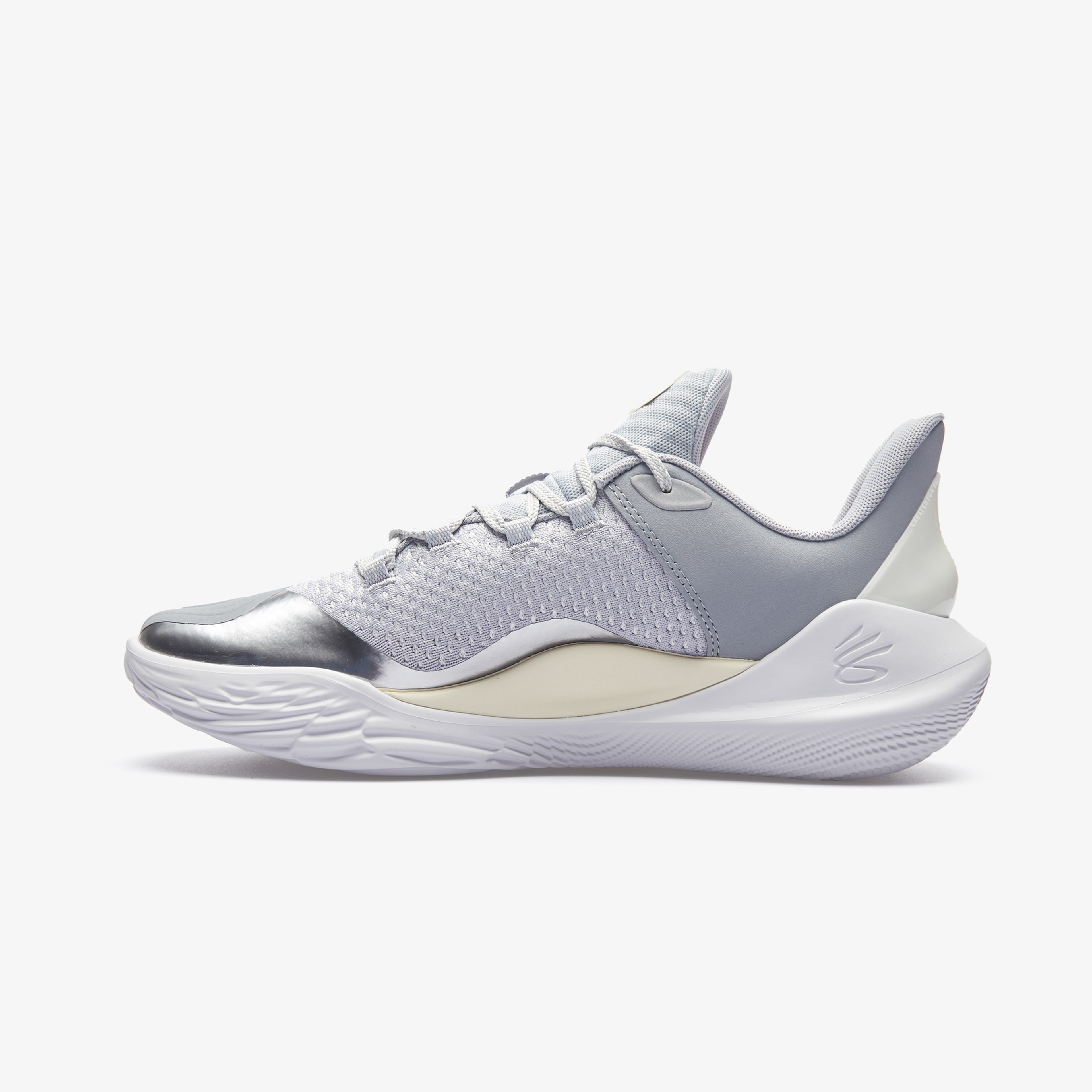 Under Armour Curry 11 Young Wolf Lace Regular Erkek Gri Basketbol Ayakkabısı