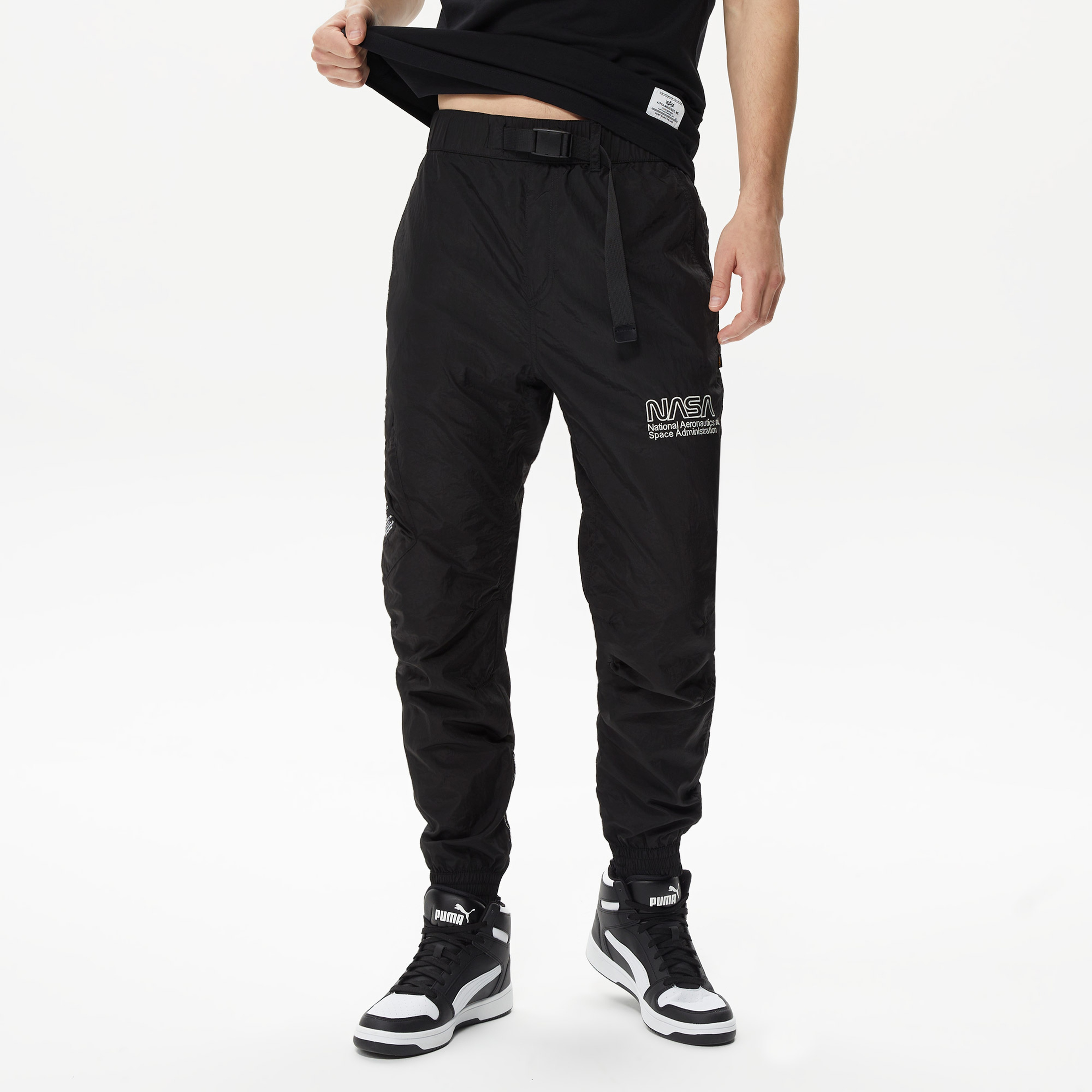 Alpha Industries Nasa Erkek Siyah Pantolon