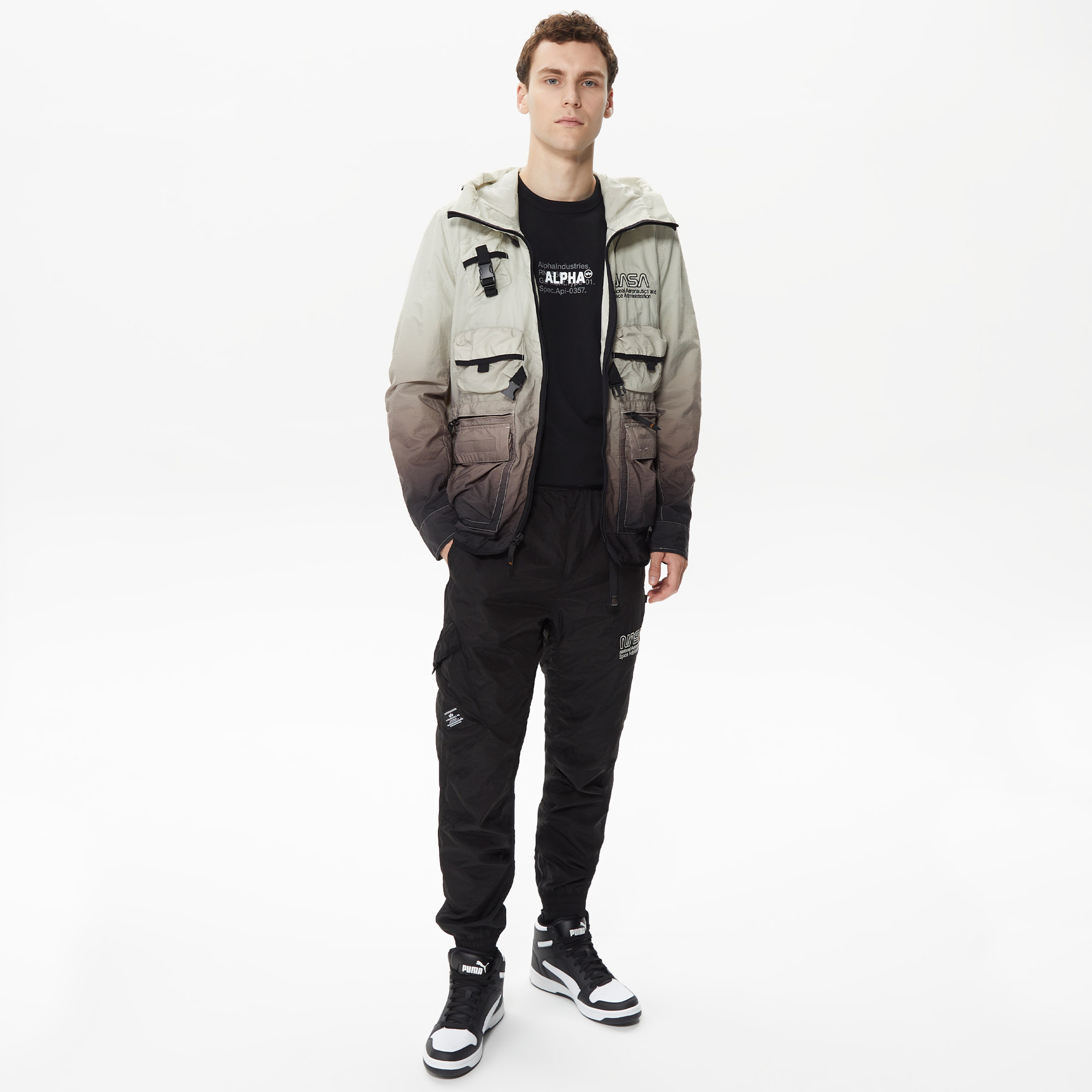 Alpha Industries Nasa Erkek Gri Ceket