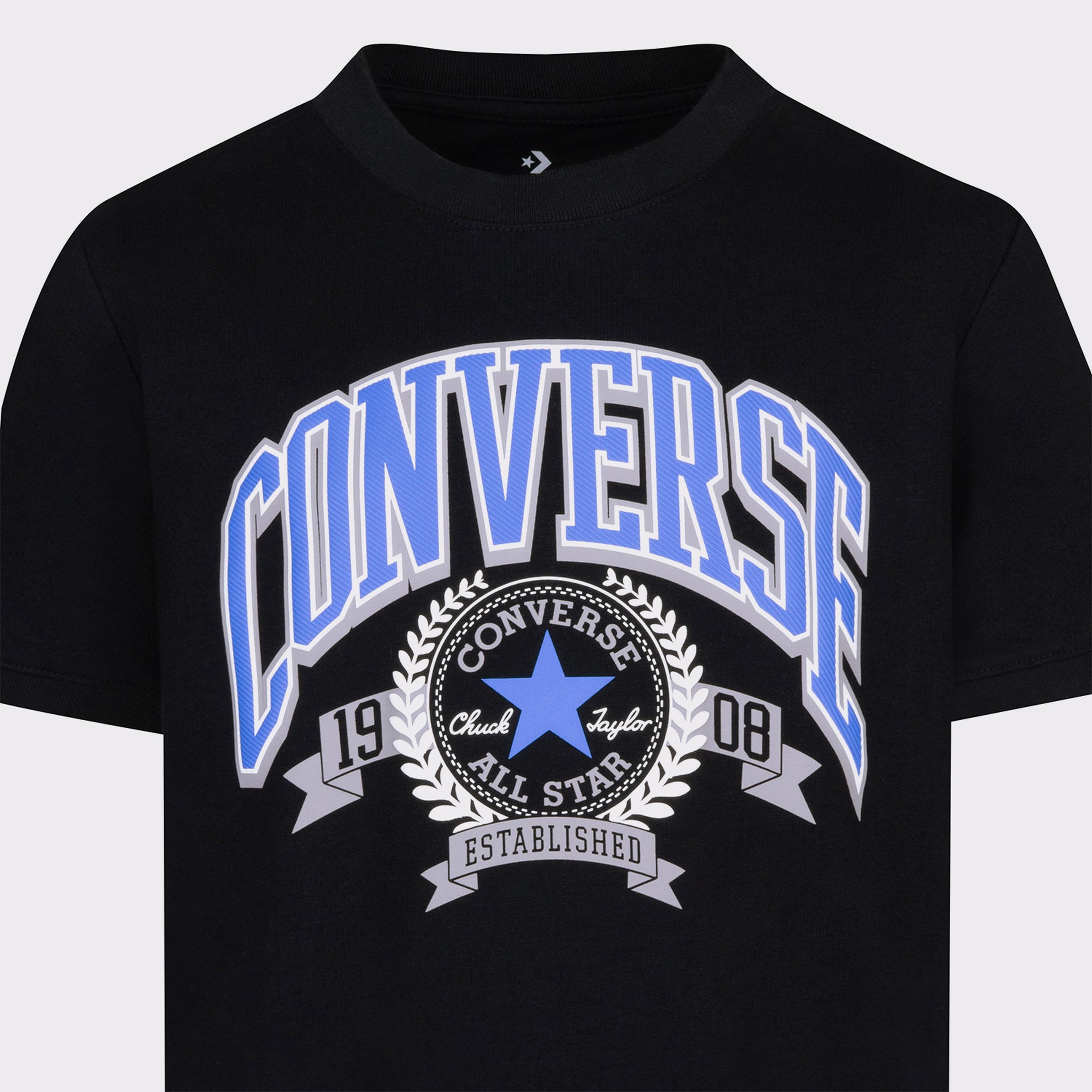 Converse Rec Club Organic Çocuk Siyah T-Shirt