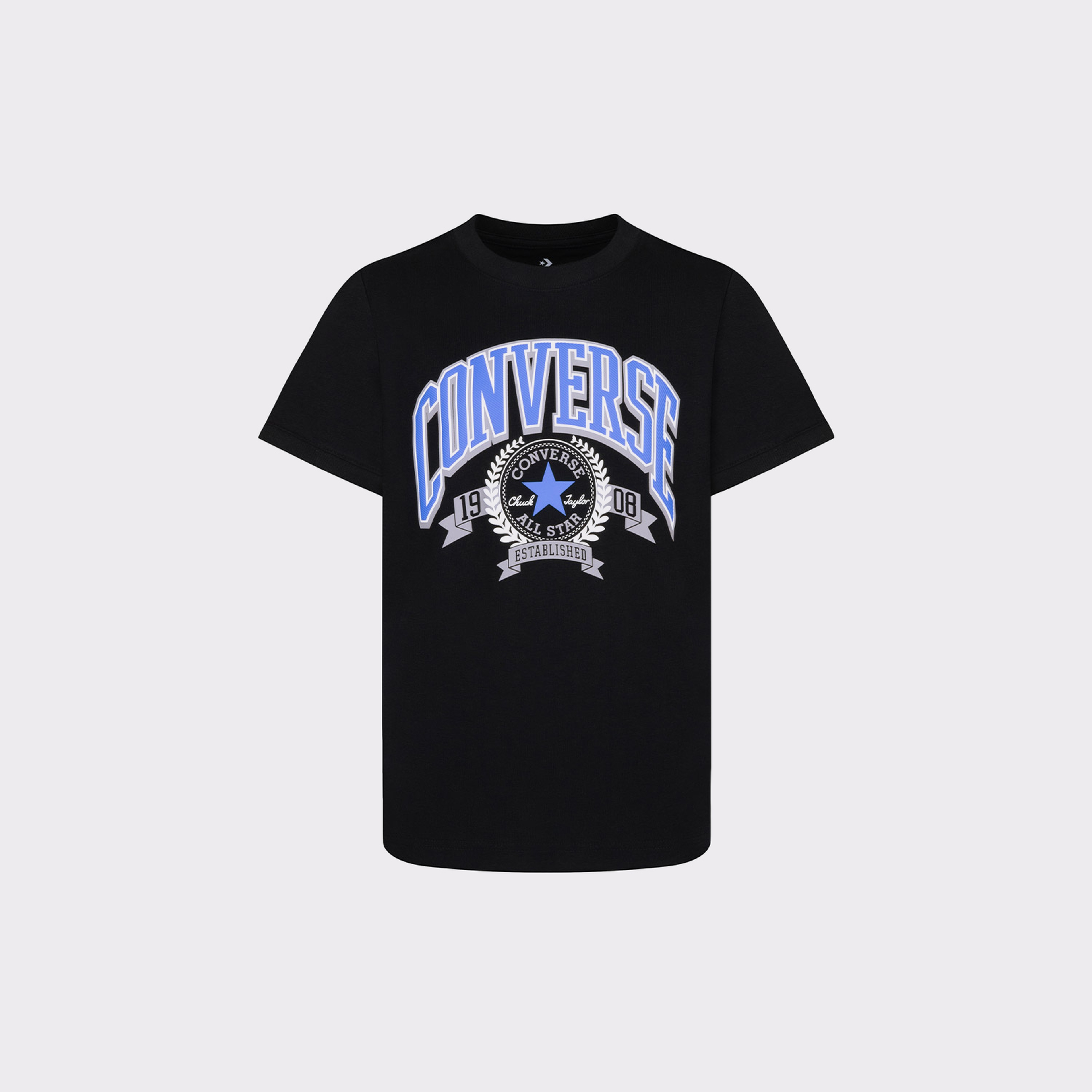 Converse Rec Club Organic Çocuk Siyah T-Shirt