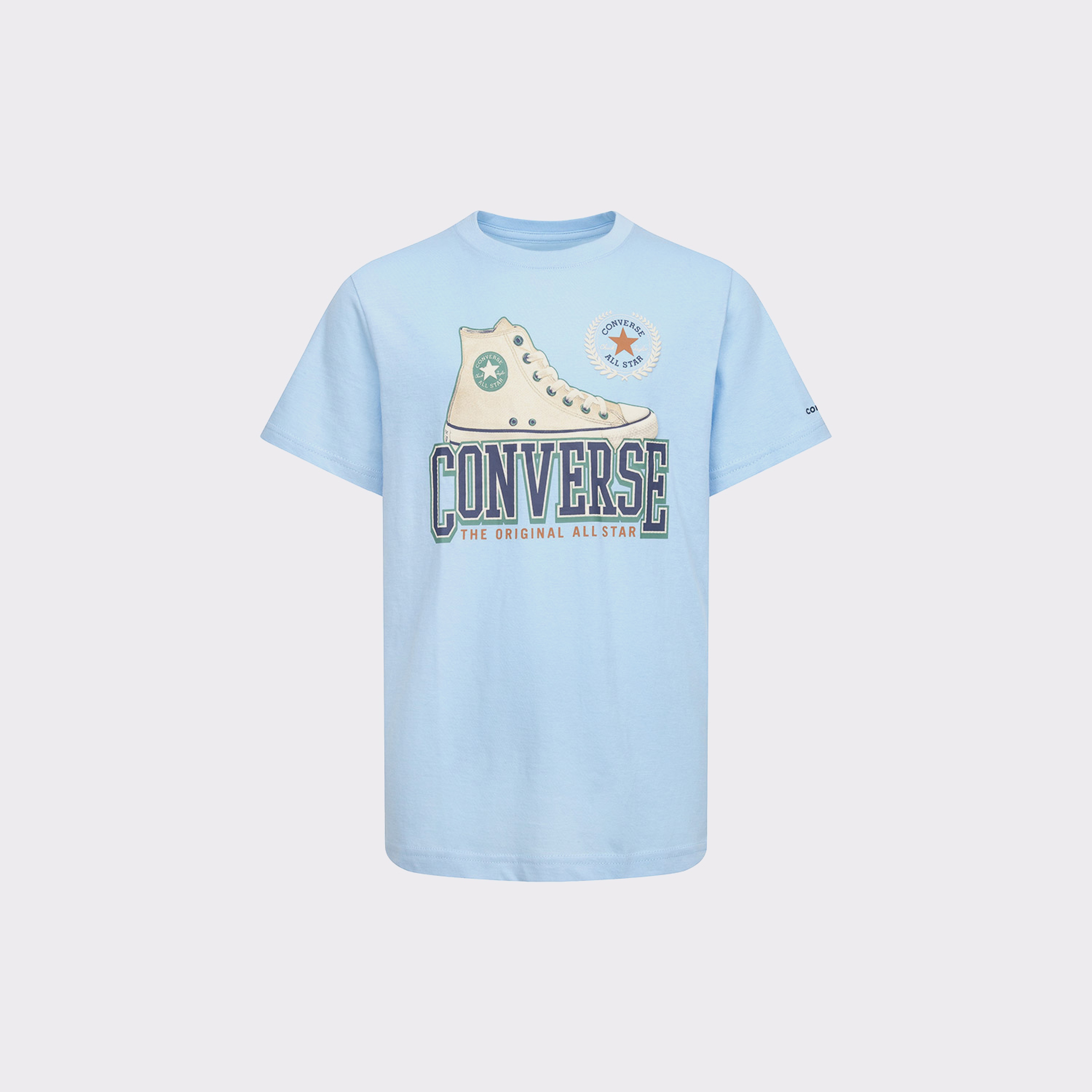 Converse Script Sneaker Organic Jersey Çocuk Mavi T-Shirt