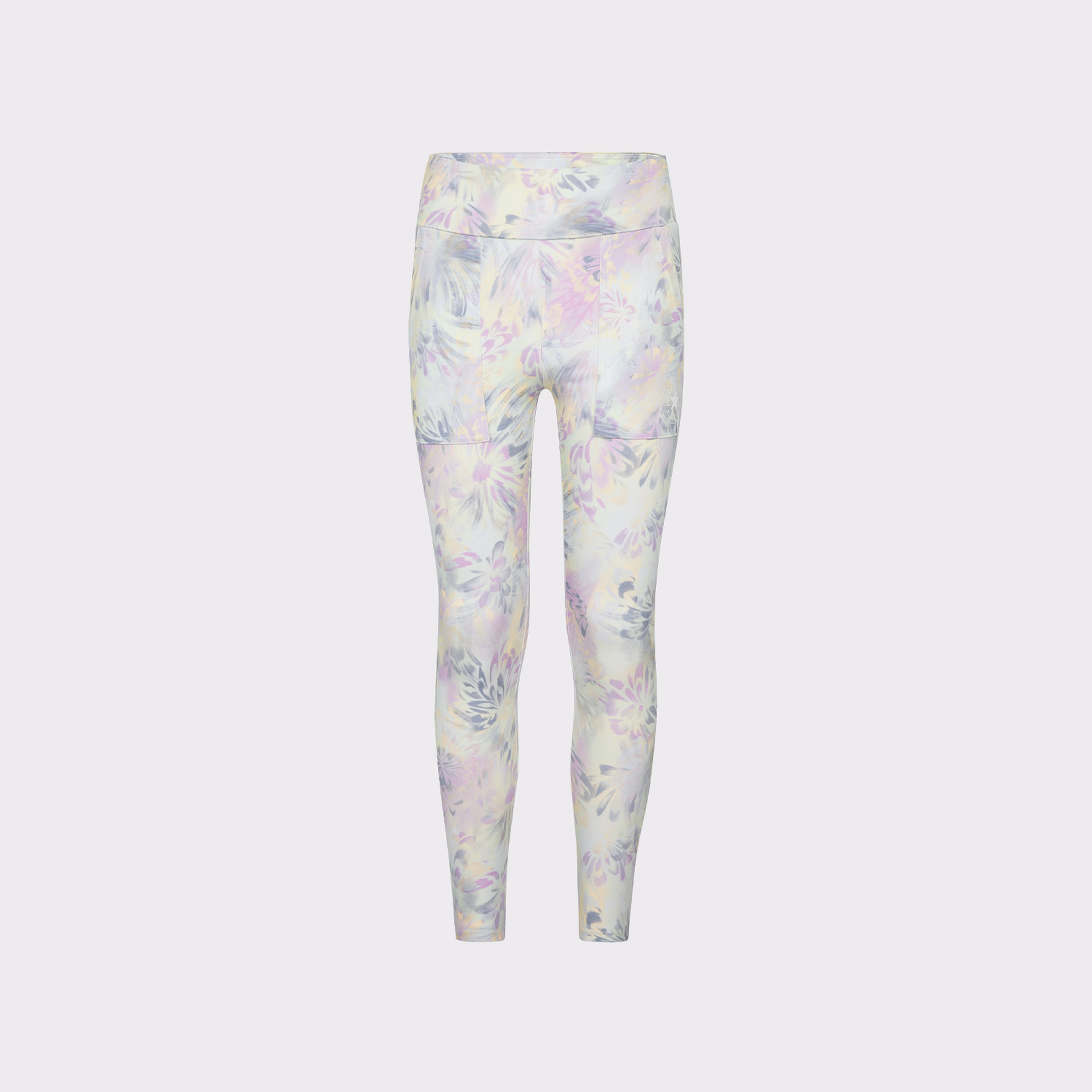 Converse Printed High Rise Çocuk Pembe Tayt