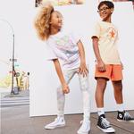 Converse Printed High Rise Çocuk Pembe Tayt