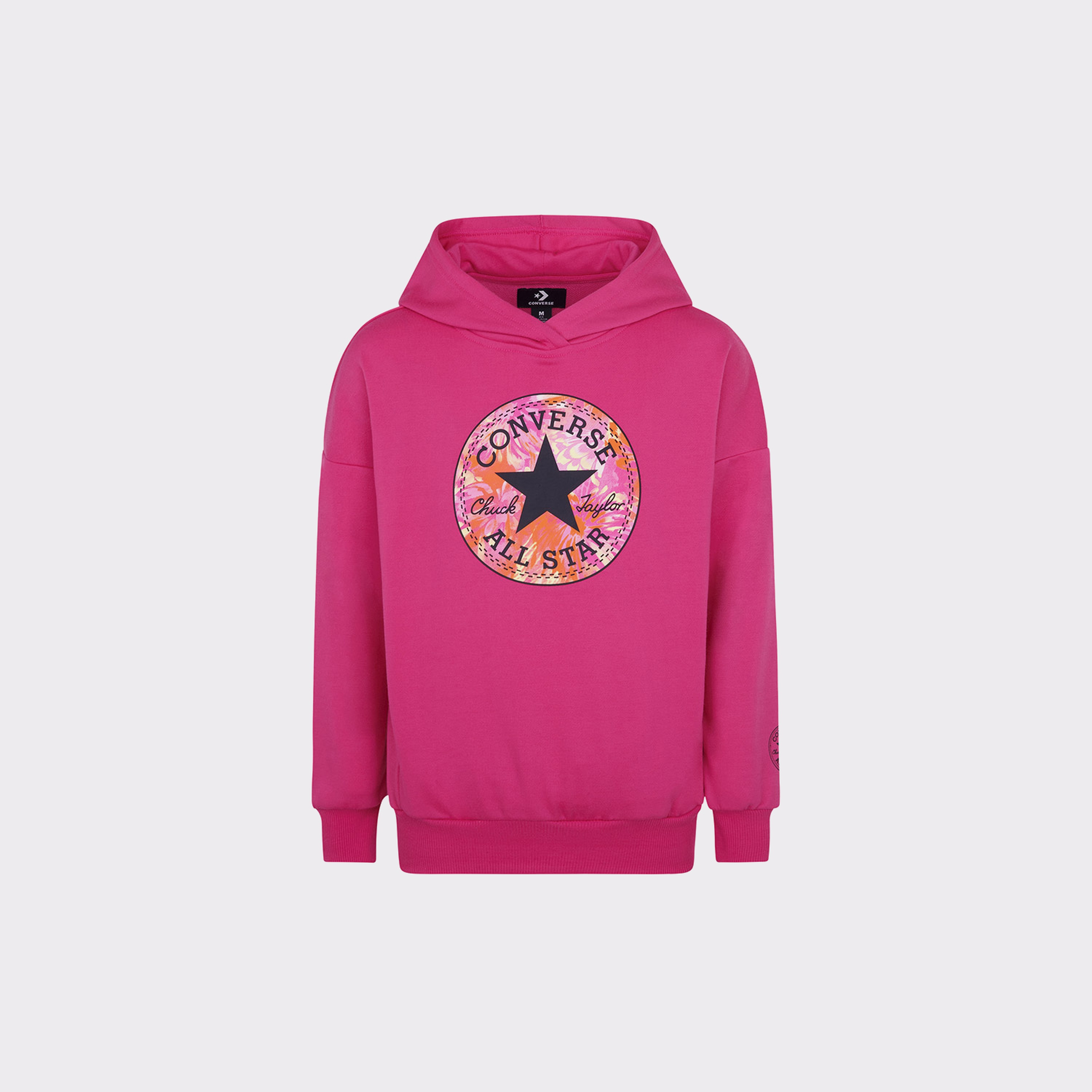 Converse Oversized Chuck Patch Çocuk Pembe Hoodie