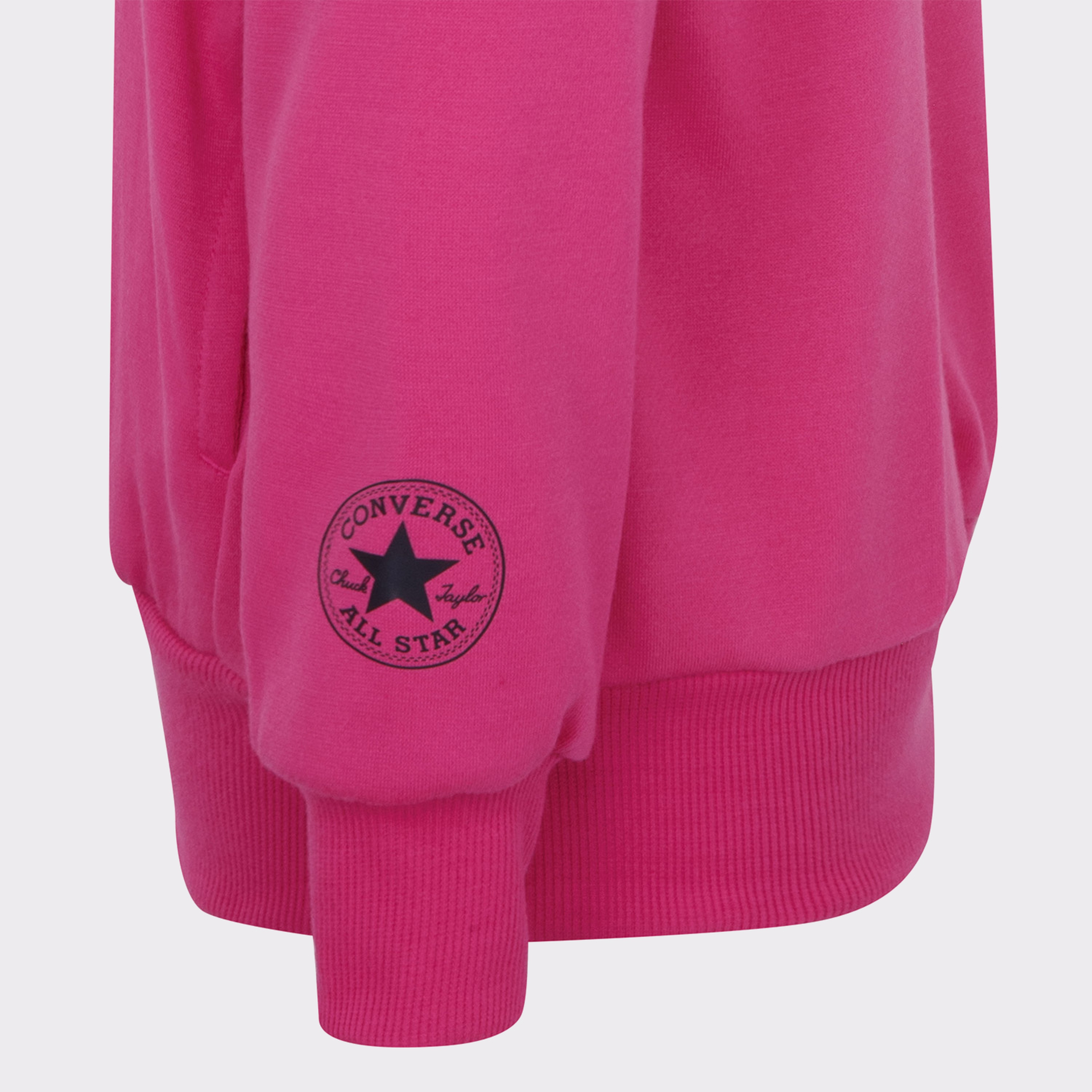 Converse Oversized Chuck Patch Çocuk Pembe Hoodie