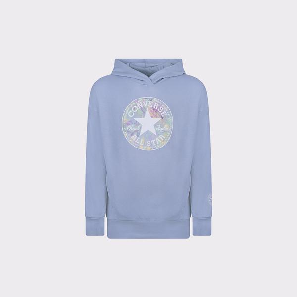 Converse Oversized Chuck Patch Çocuk Mavi Hoodie
