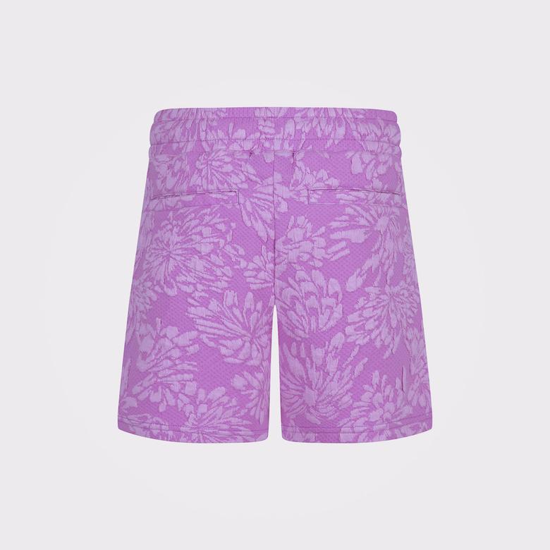 Converse Floral Jacquard Çocuk Mor Şort