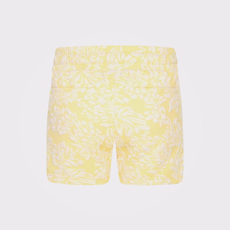 Converse Floral Jacquard Çocuk Sarı Şort
