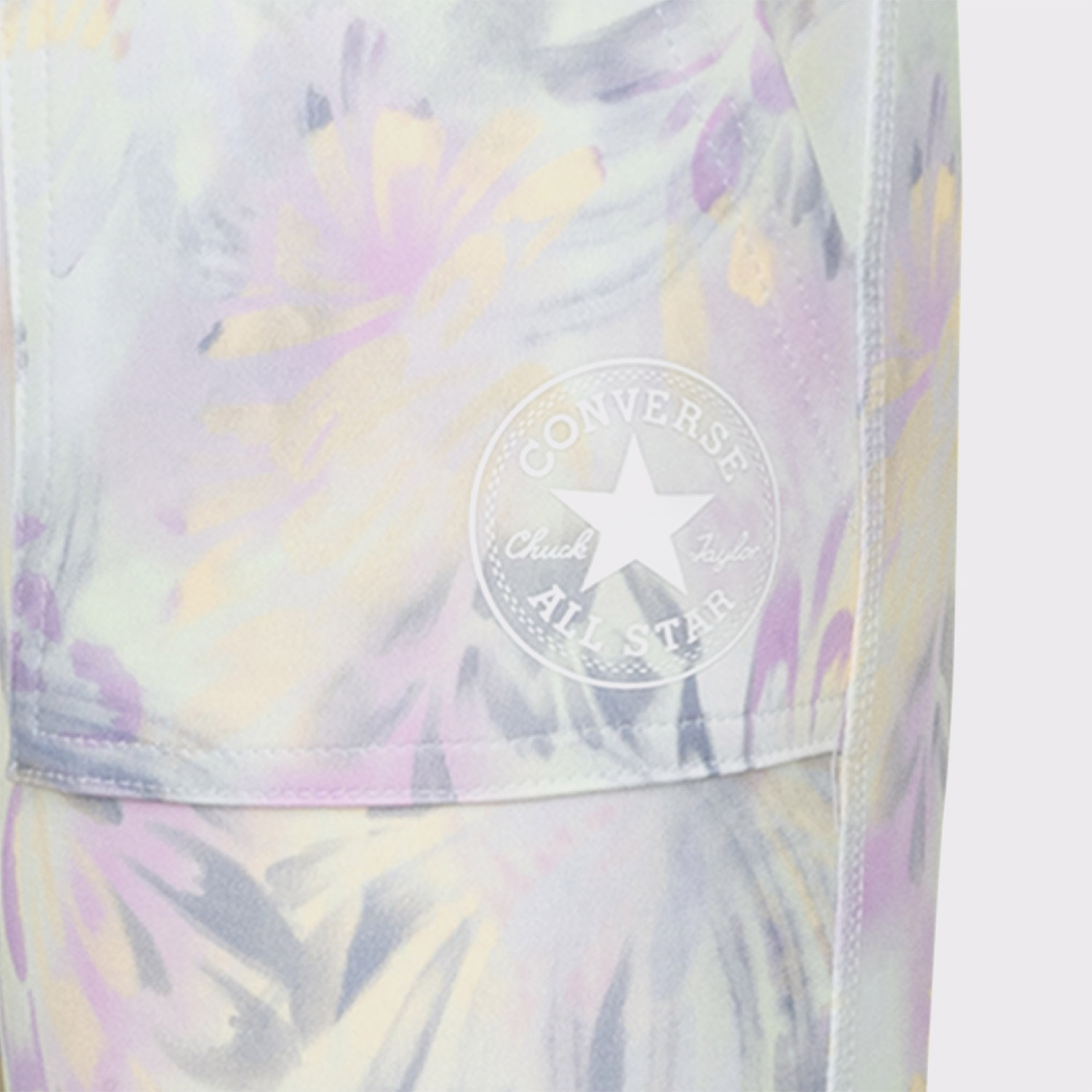 Converse Printed High Rise Çocuk Pembe Tayt