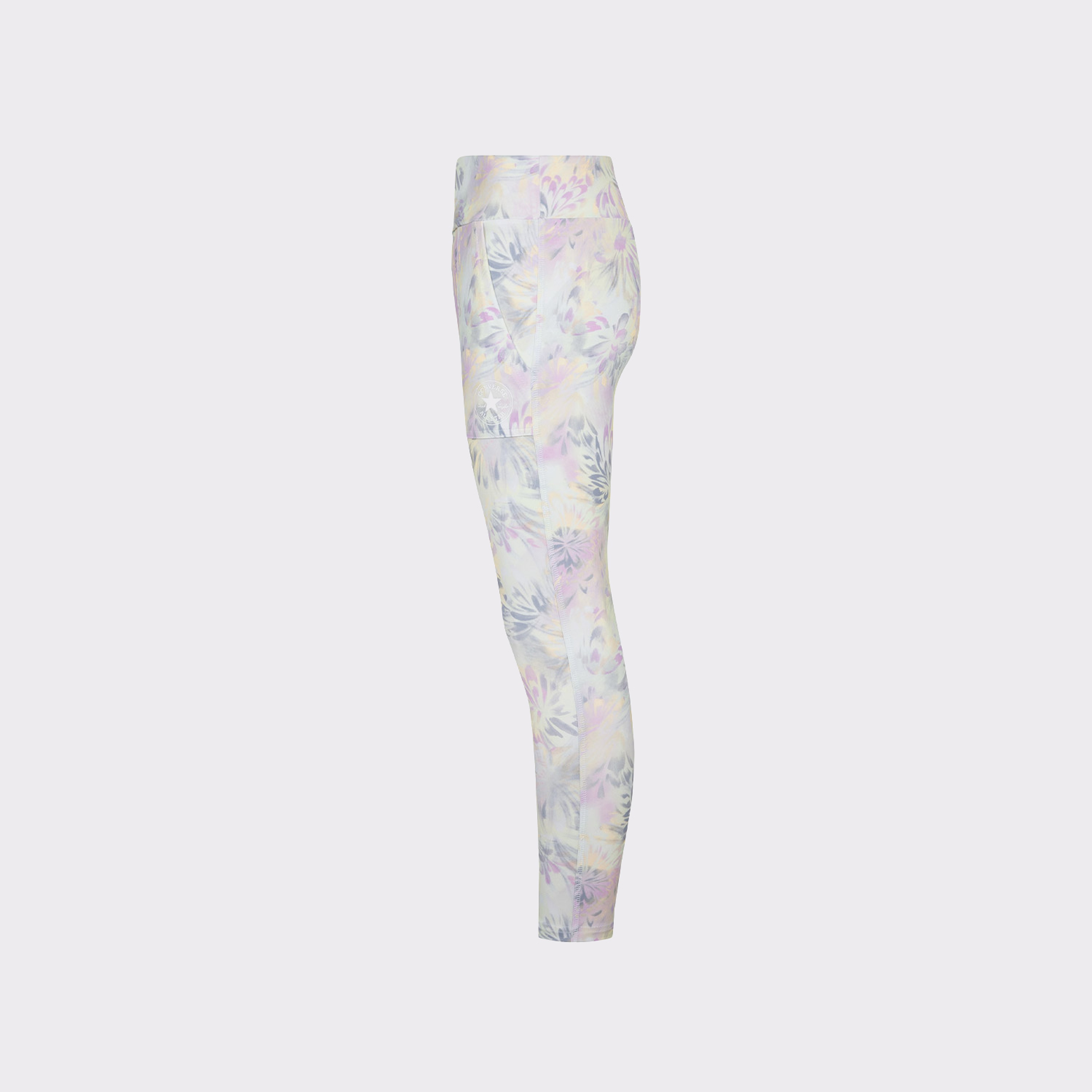 Converse Printed High Rise Çocuk Pembe Tayt