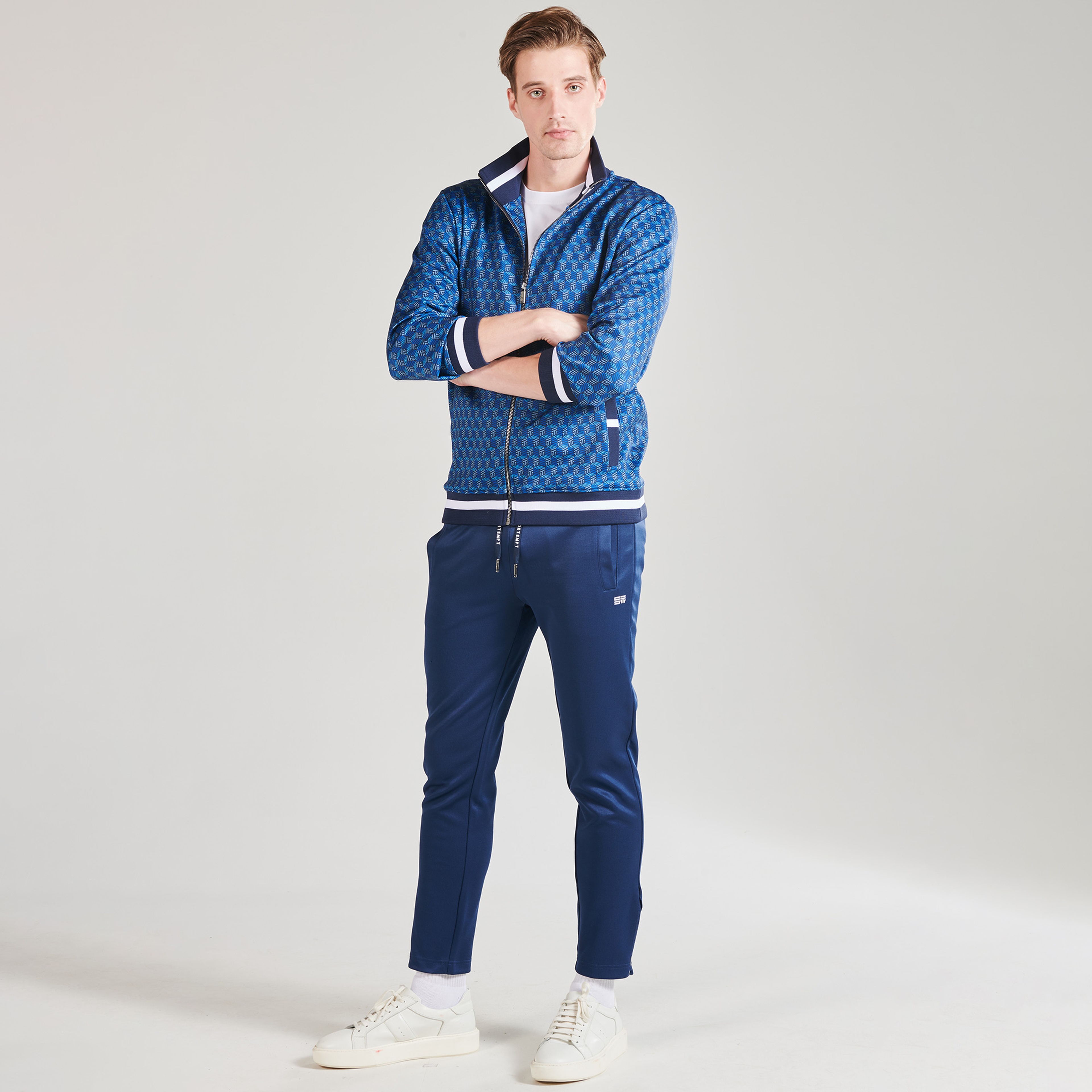 Sportempt St194 Erkek Mavi Sweatshirt