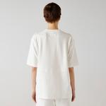Lacoste x House of SuperStep Kadın Beyaz/Krem T-Shirt