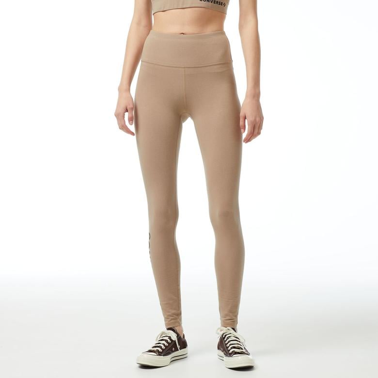 Converse Wordmark Kadın Kahverengi Tayt