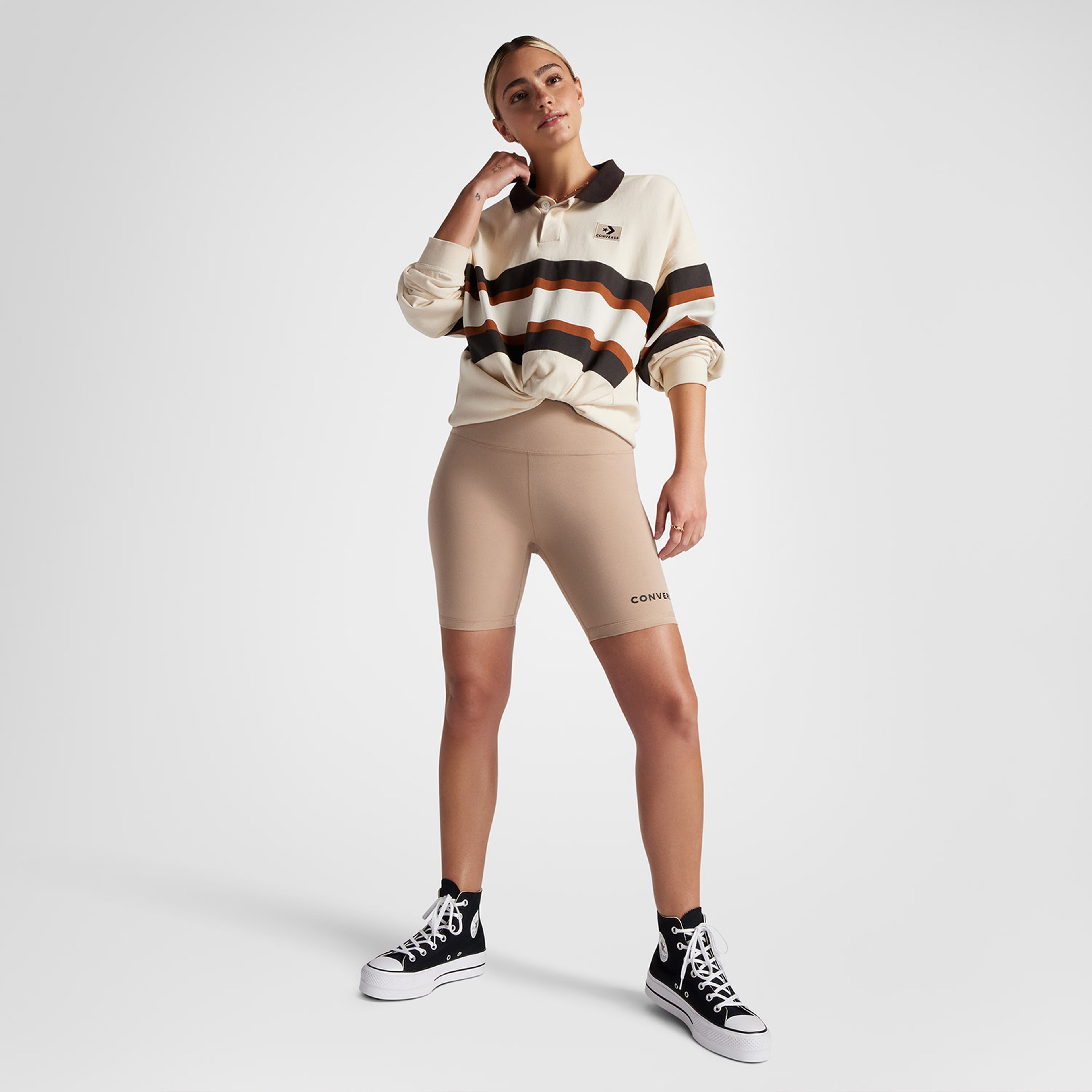 Converse Wordmark Kadın Kahverengi Tayt