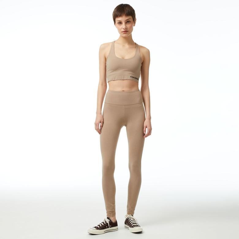 Converse Wordmark Kadın Kahverengi Tayt