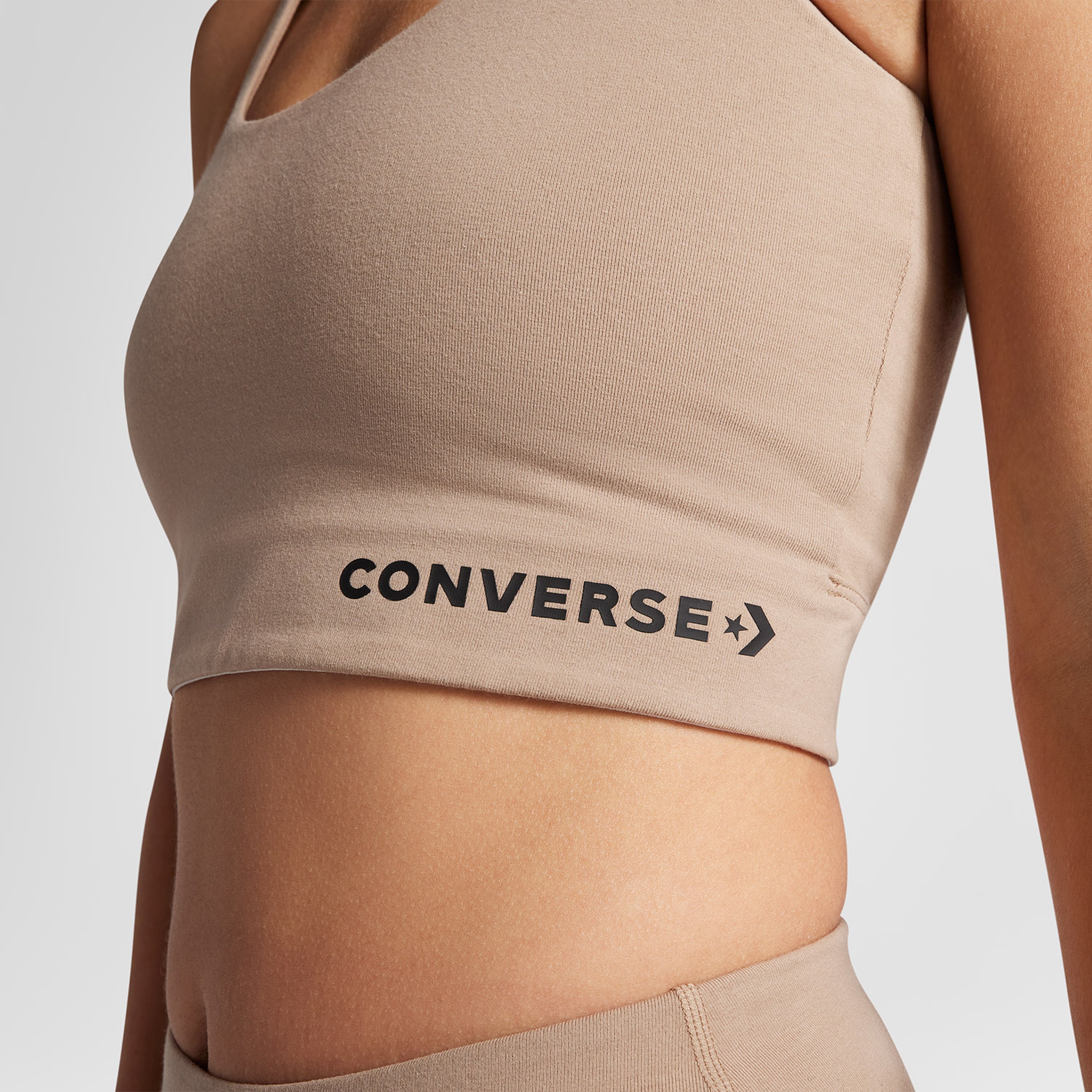 Converse Wordmark Kadın Kahverengi Bra Top