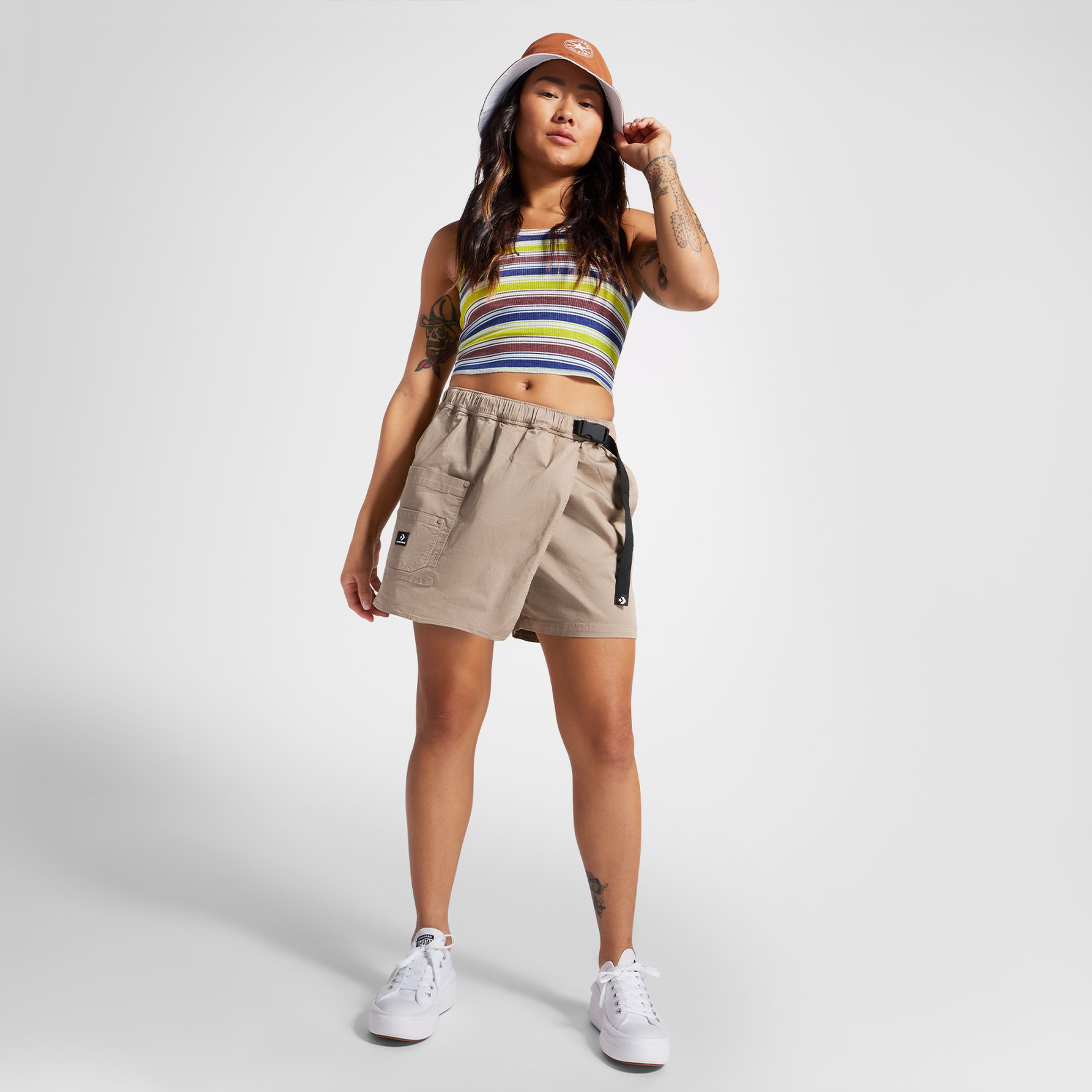 Converse Utility Kadın Gri Etek