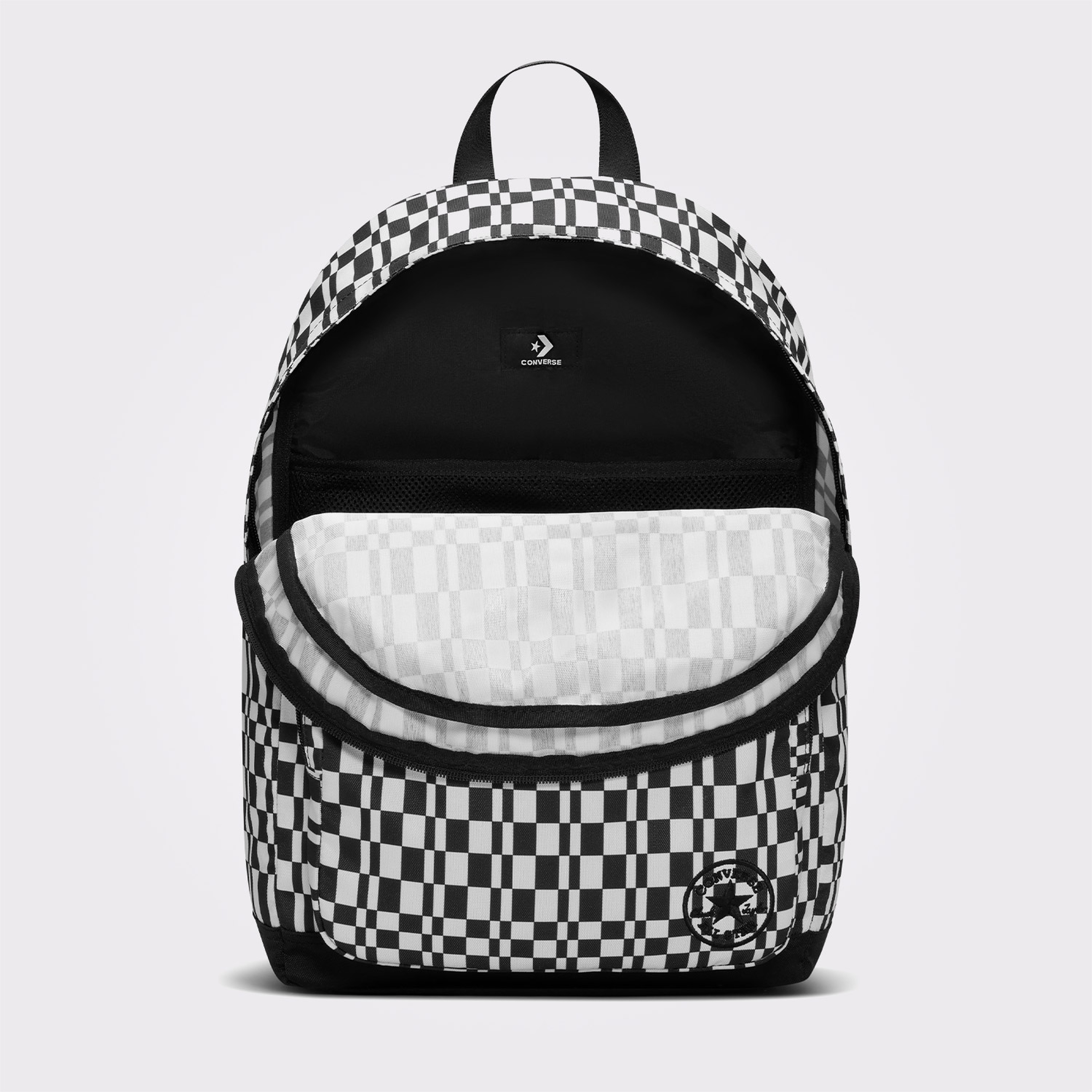 Converse Go 2 Unisex Kare Desenli Siyah Sırt Çantası