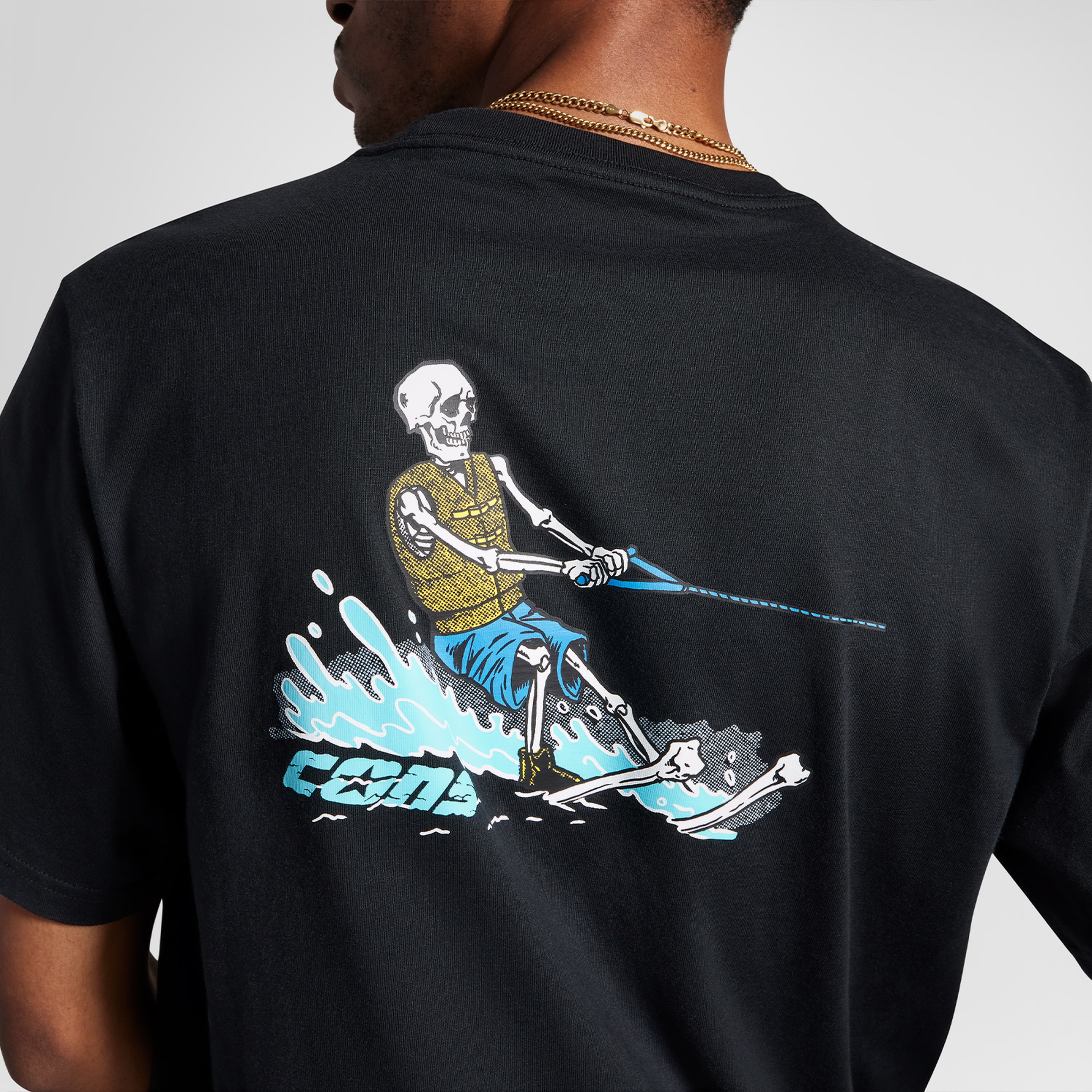 Converse Skeleton Water Ski Erkek Siyah T-Shirt