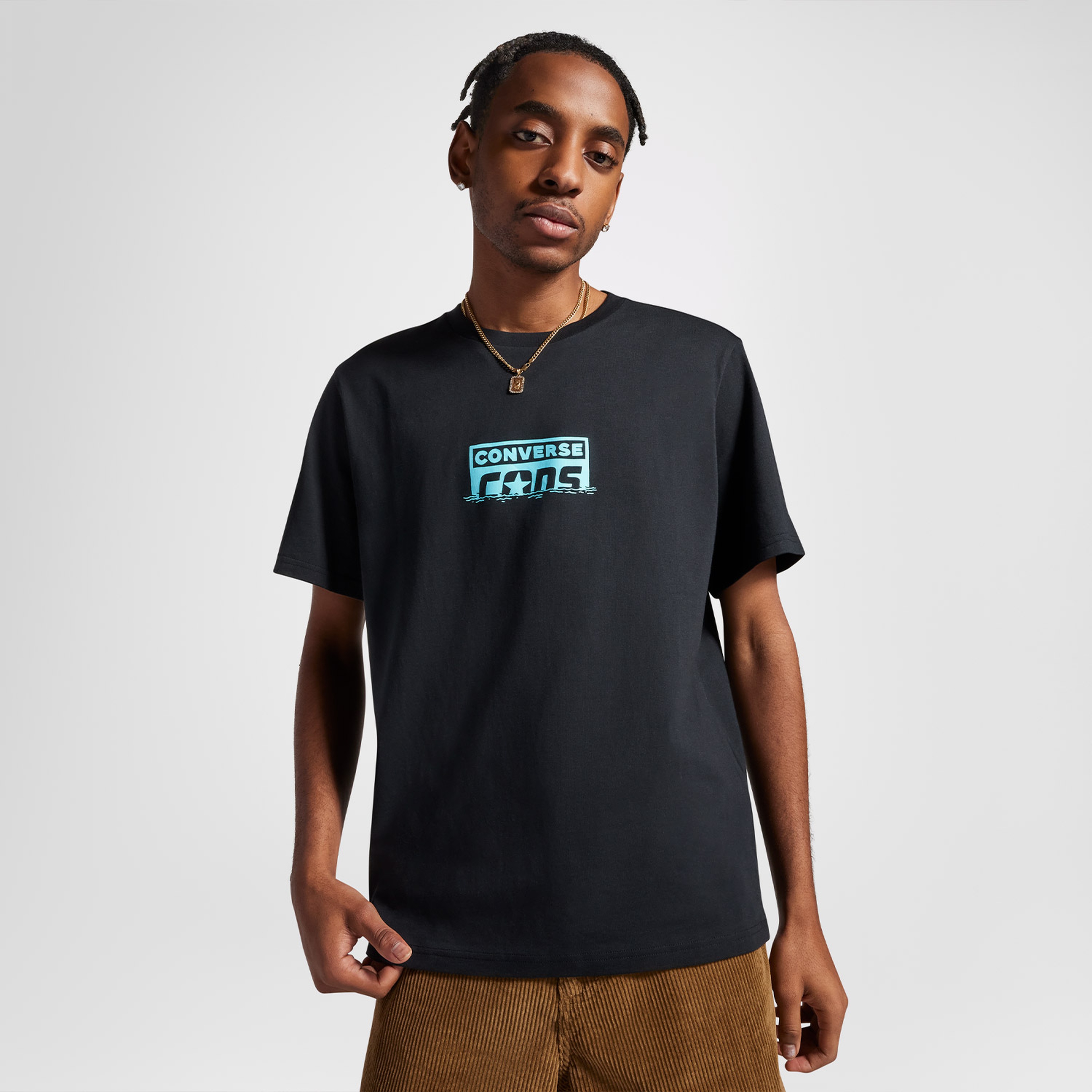 Converse Skeleton Water Ski Erkek Siyah T-Shirt