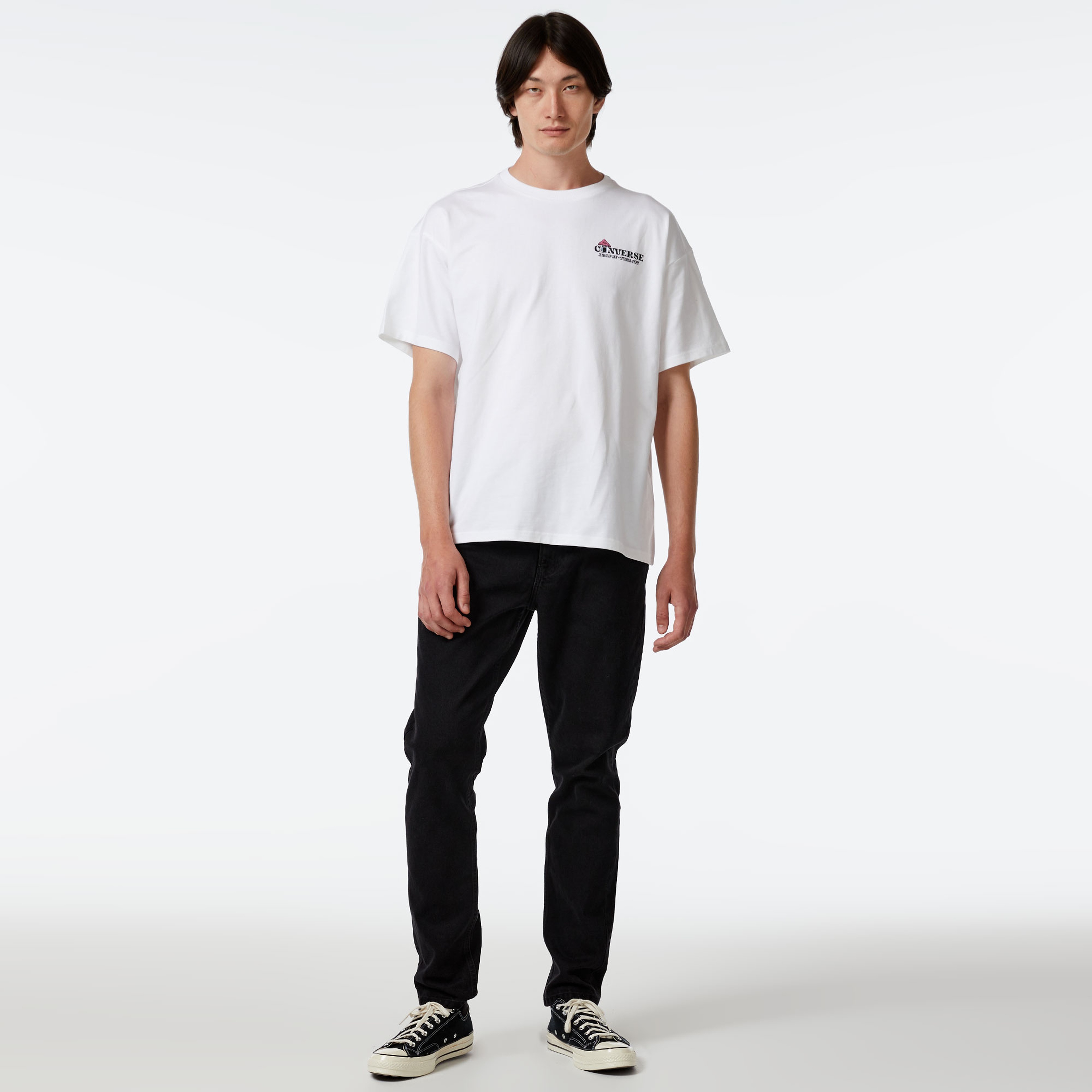 Converse Mushroom Cottage Loose Fit Erkek Beyaz T-Shirt