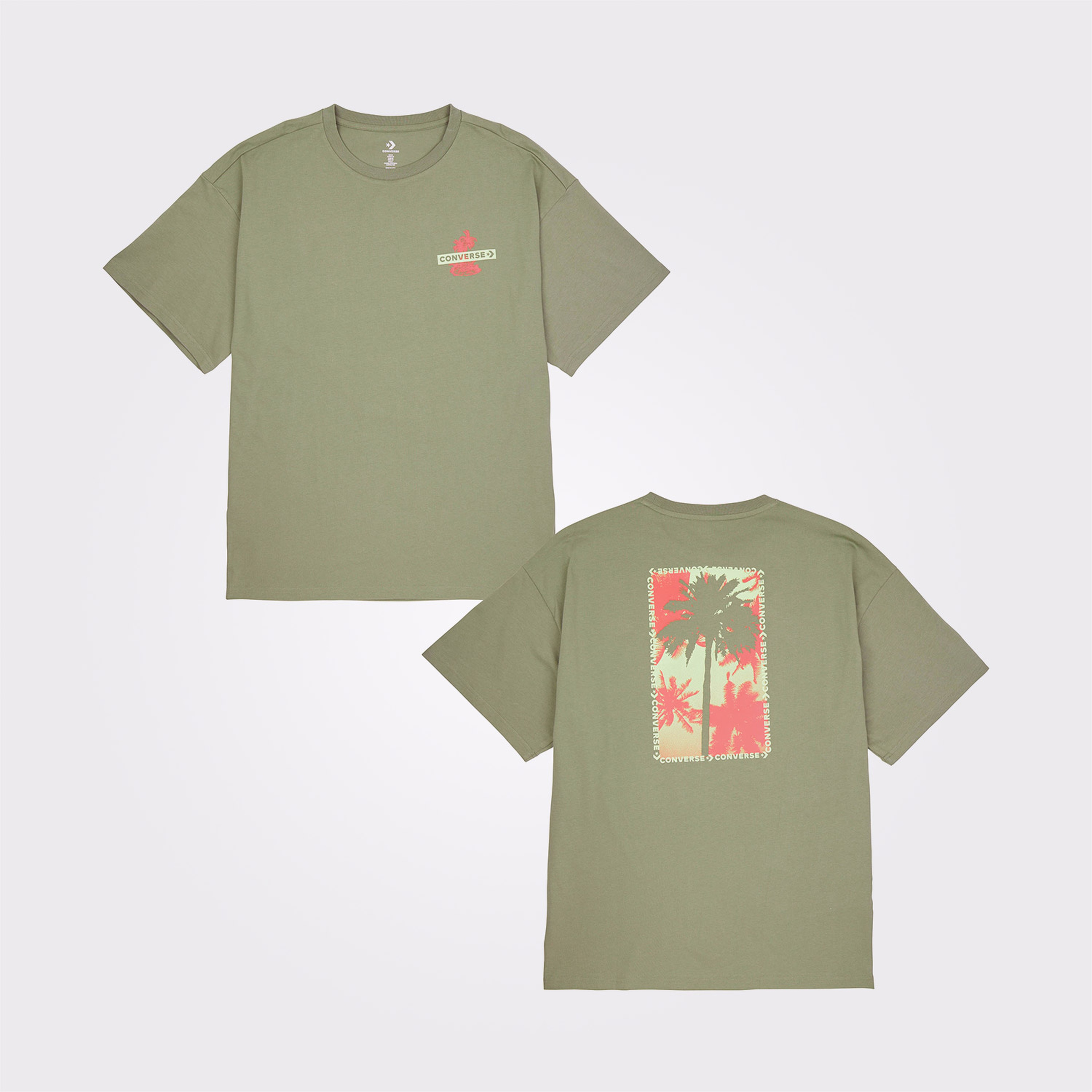 Converse Loose Fit Erkek Haki T-Shirt