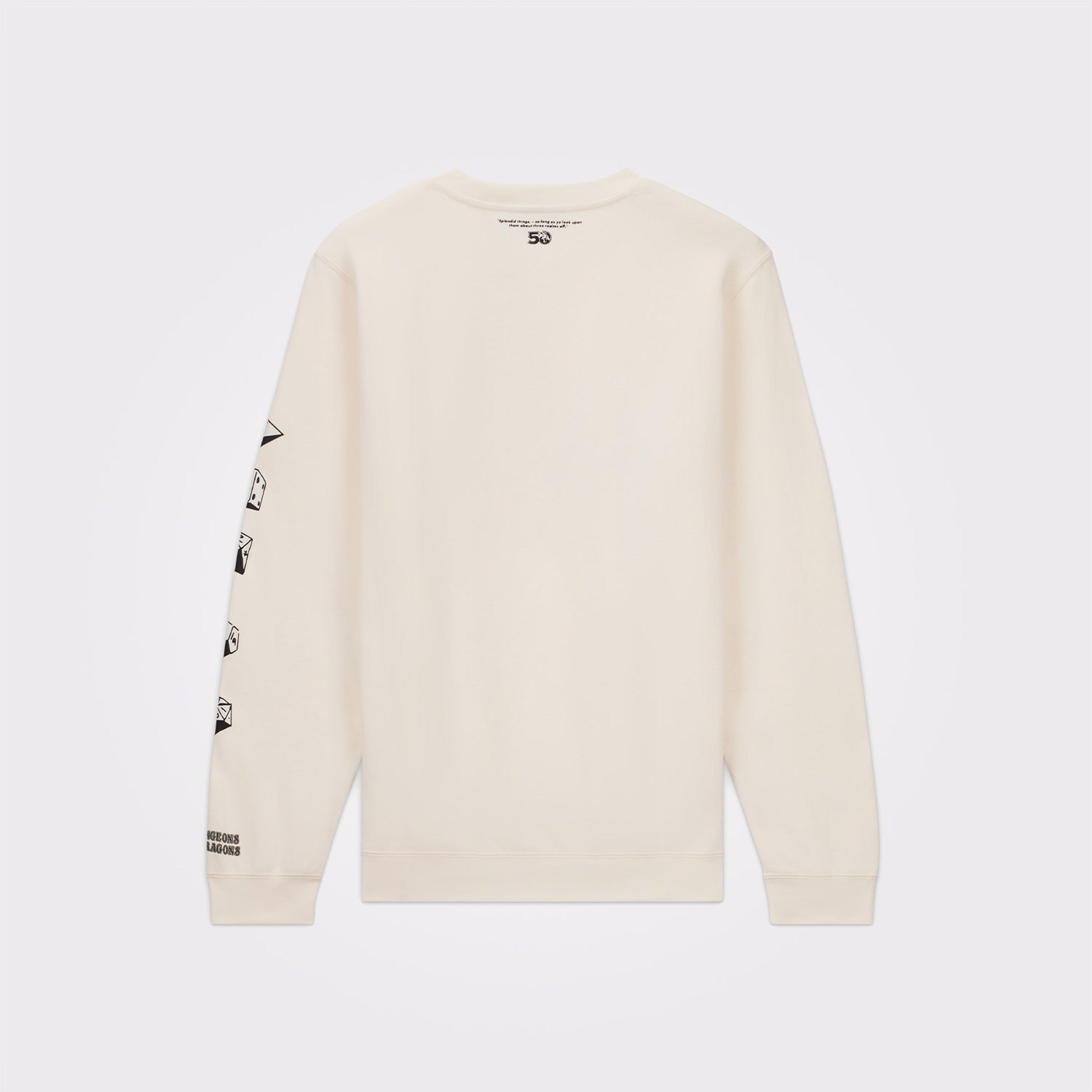 Converse Baskılı Unisex Krem Sweatshirt