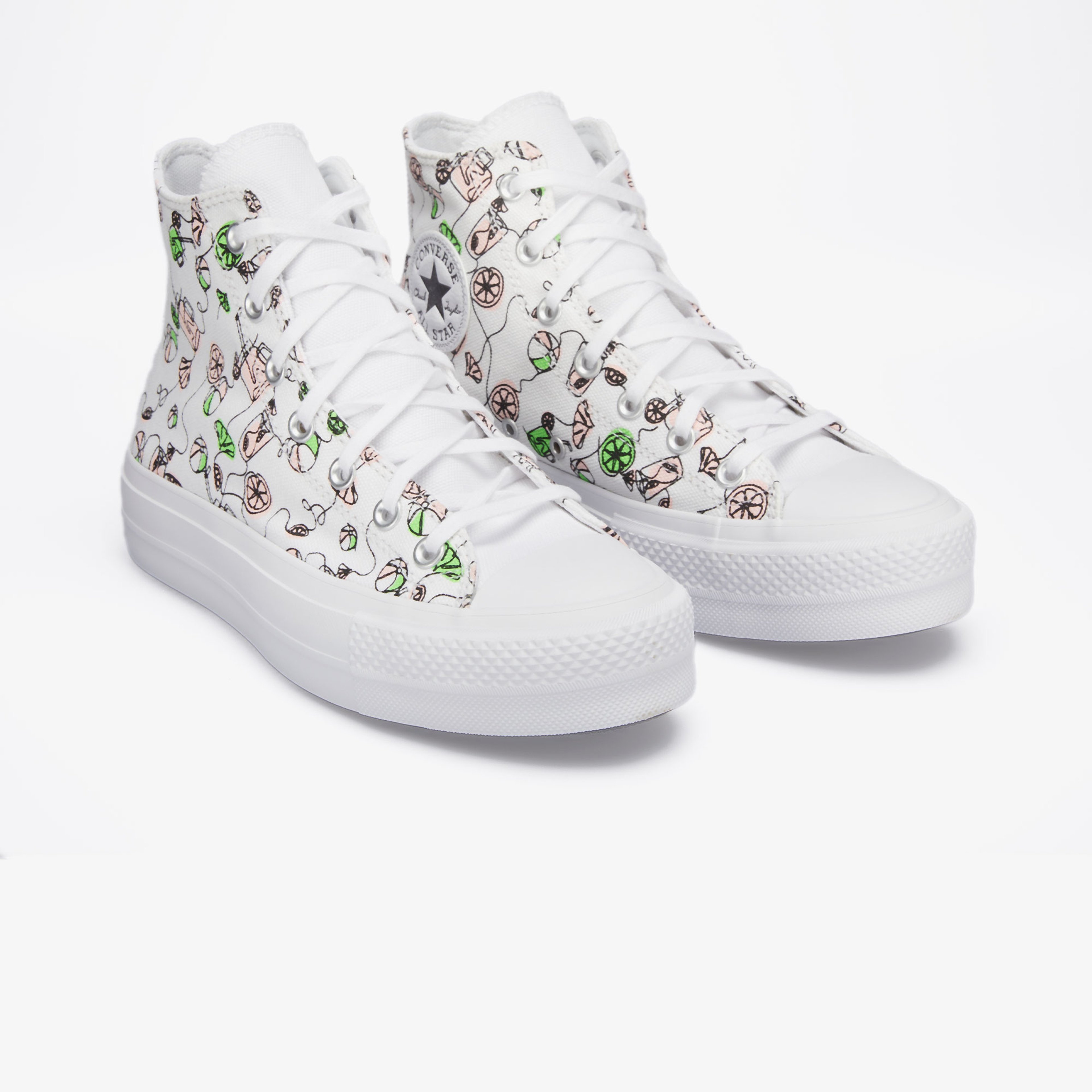 Converse Chuck Taylor All Star Lift Pink Lemonade Unisex Beyaz Platform Sneaker