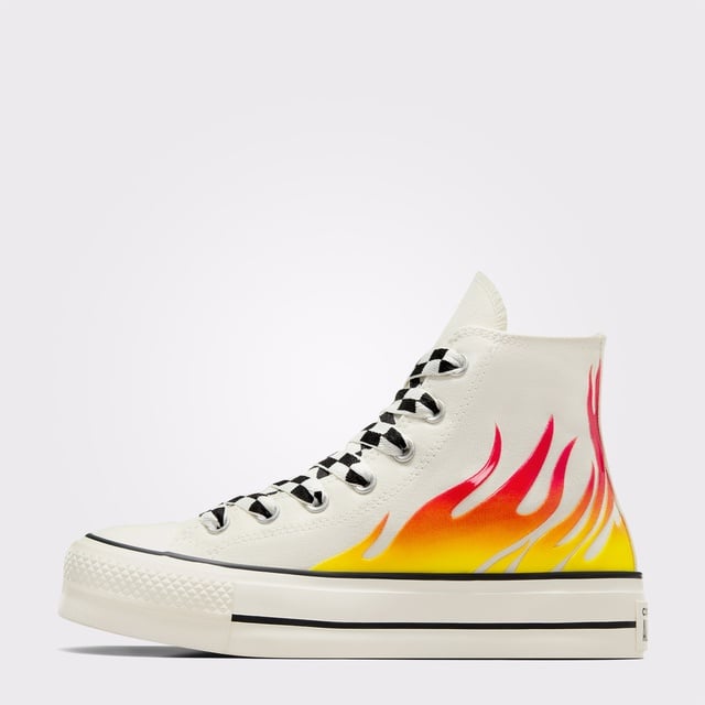 Converse Chuck Taylor All Star Lift Unisex Bej Platform Sneaker - Görsel 4