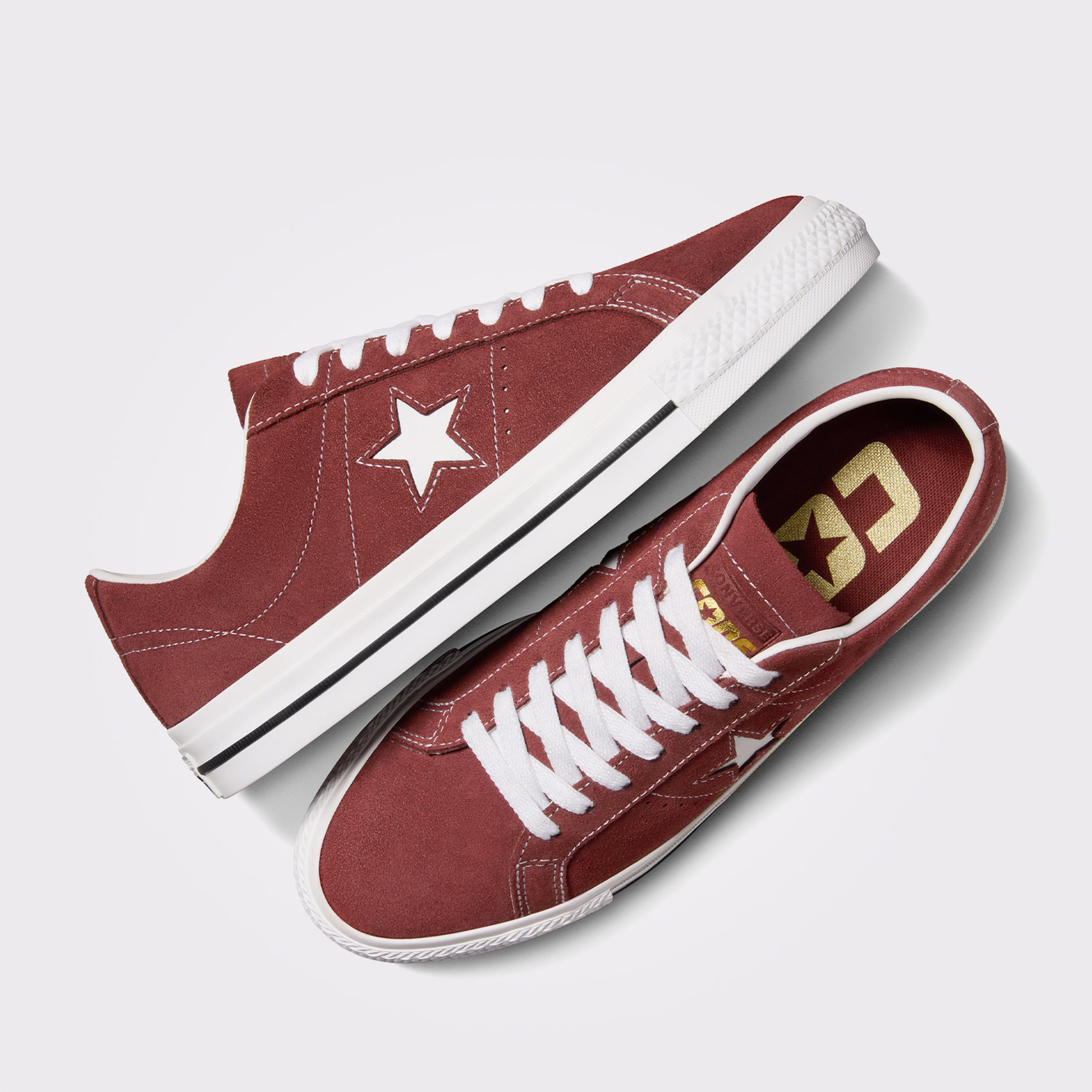 Converse Cons One Star Pro Unisex Bordo Sneaker