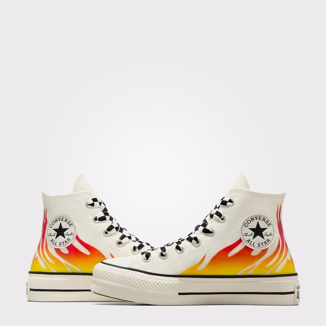 Converse Chuck Taylor All Star Lift Unisex Bej Platform Sneaker - Görsel 6