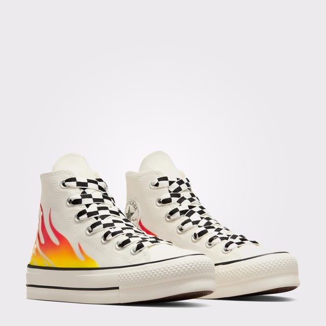 Converse Chuck Taylor All Star Lift Unisex Bej Platform Sneaker - Görsel 3