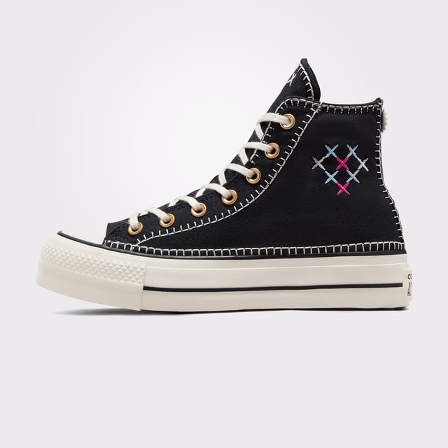 Converse Chuck Taylor All Star Lift Unisex Siyah Platform Sneaker - Görsel 4