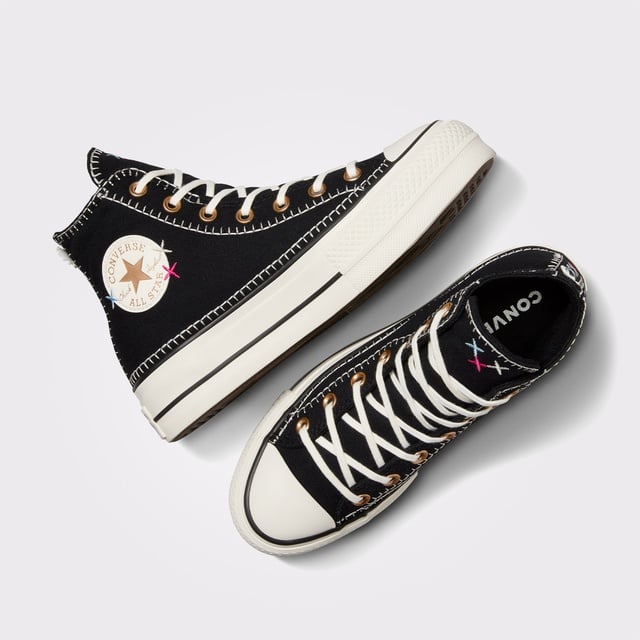 Converse Chuck Taylor All Star Lift Unisex Siyah Platform Sneaker - Görsel 5