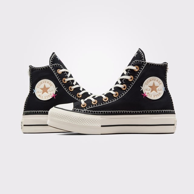 Converse Chuck Taylor All Star Lift Unisex Siyah Platform Sneaker - Görsel 6