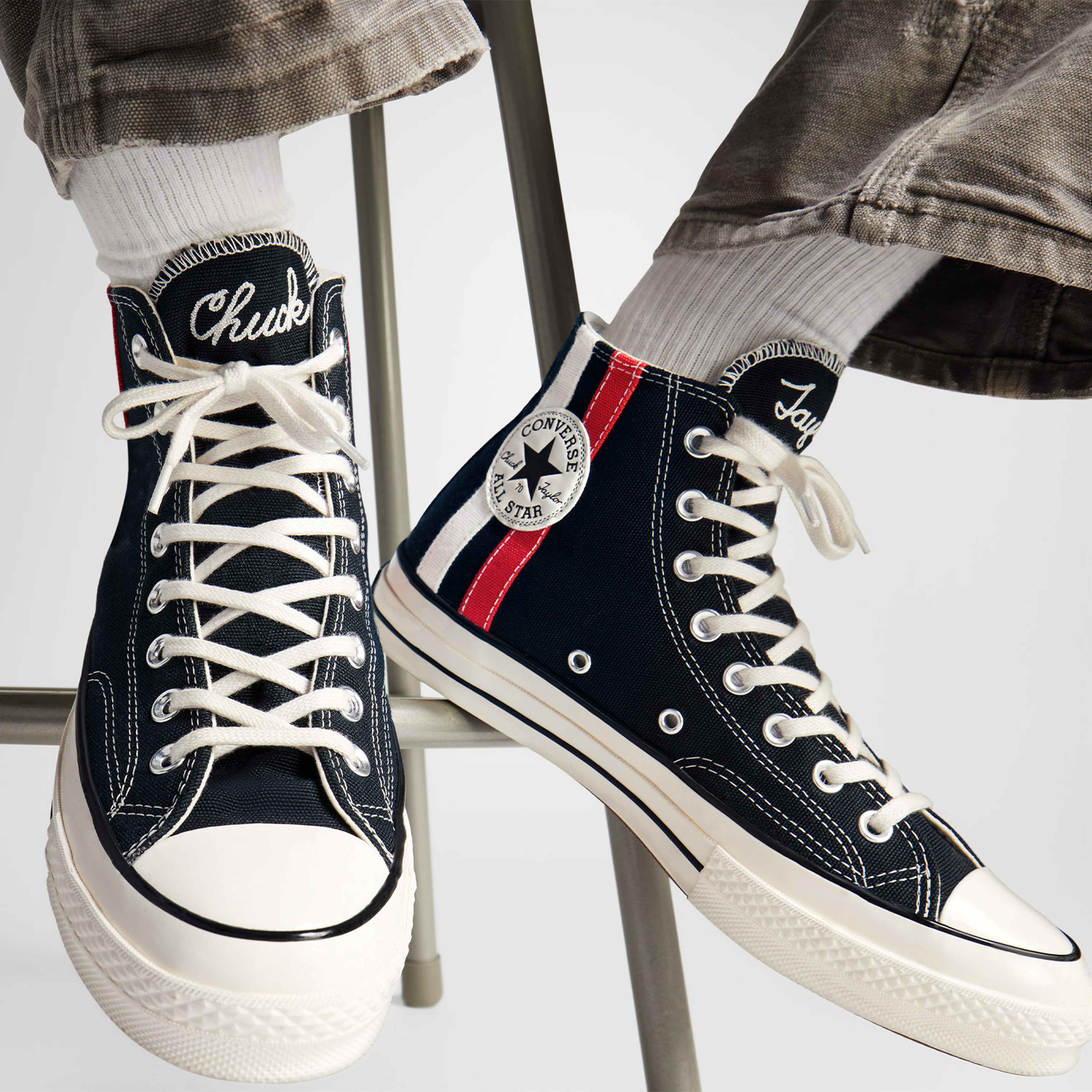 Converse Chuck 70 Archival Stripes Unisex Siyah Sneaker