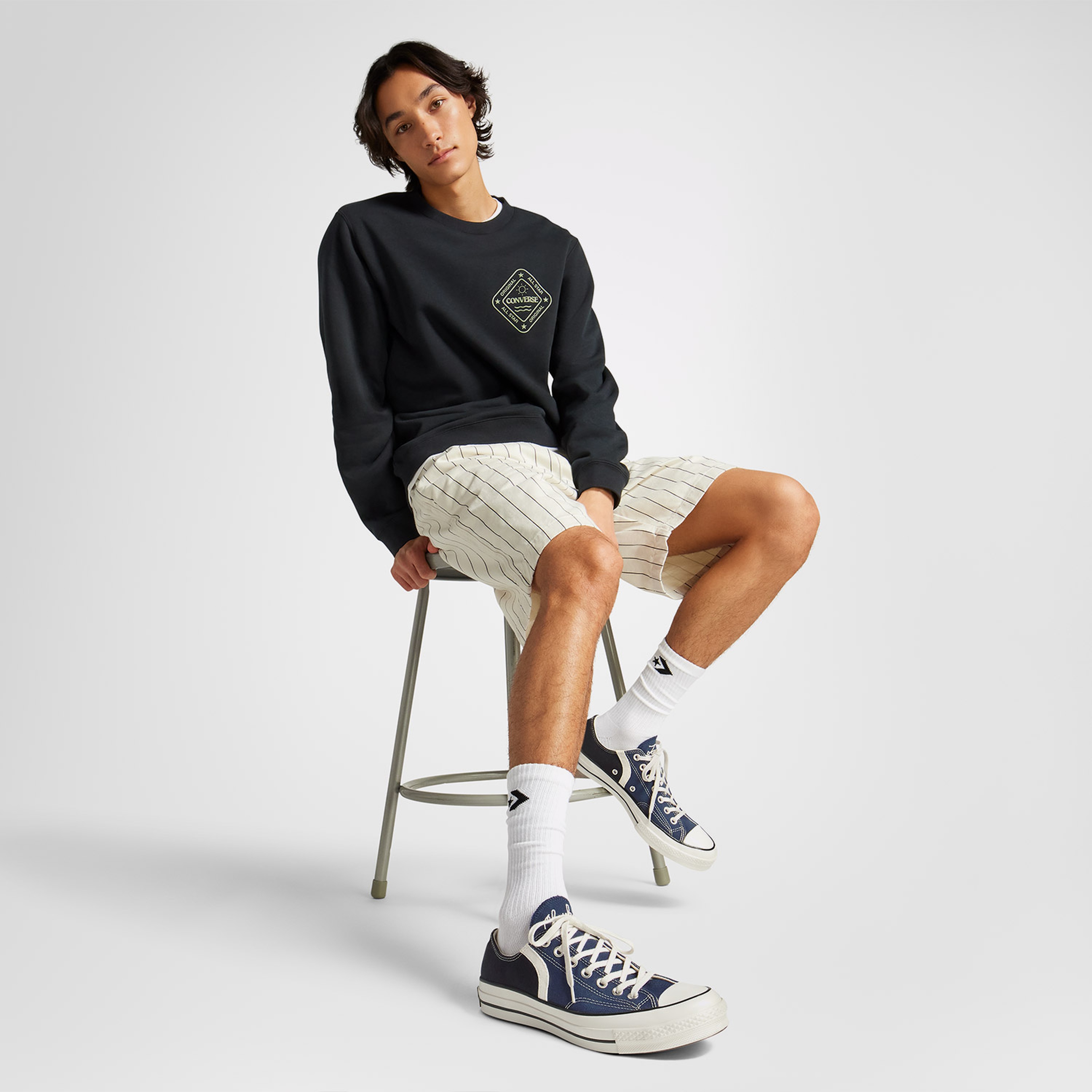 Converse Chuck 70 Archival Stripes Unisex Mavi Sneaker