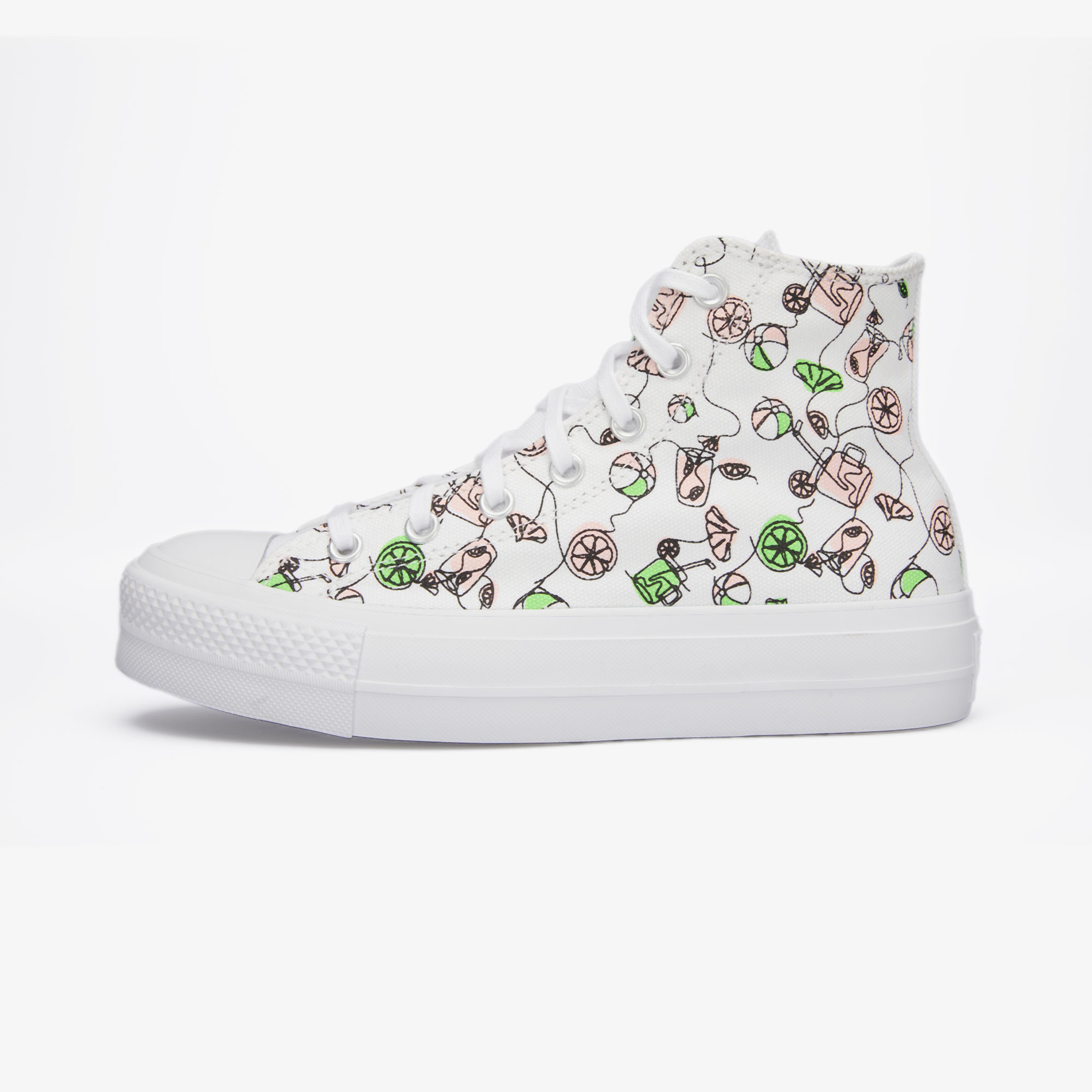 Converse Chuck Taylor All Star Lift Pink Lemonade Unisex Beyaz Platform Sneaker