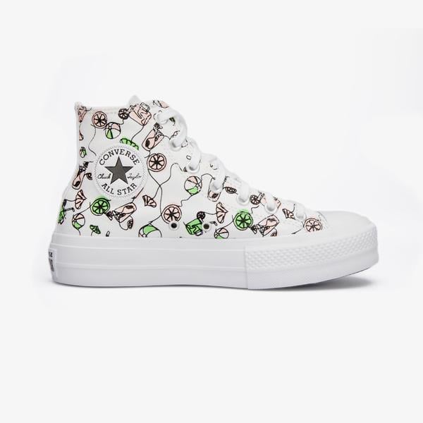 Converse Chuck Taylor All Star Lift Pink Lemonade Unisex Beyaz Platform Sneaker