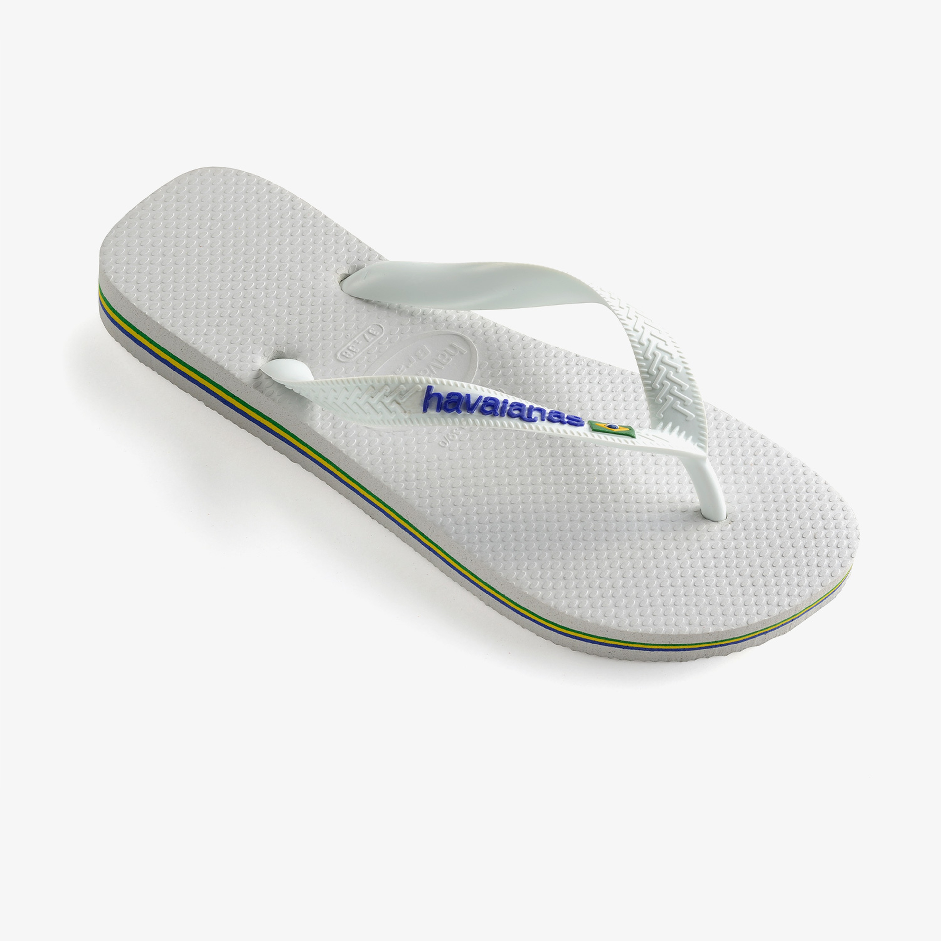 Havaianas Brasil Logo Unisex Beyaz Terlik