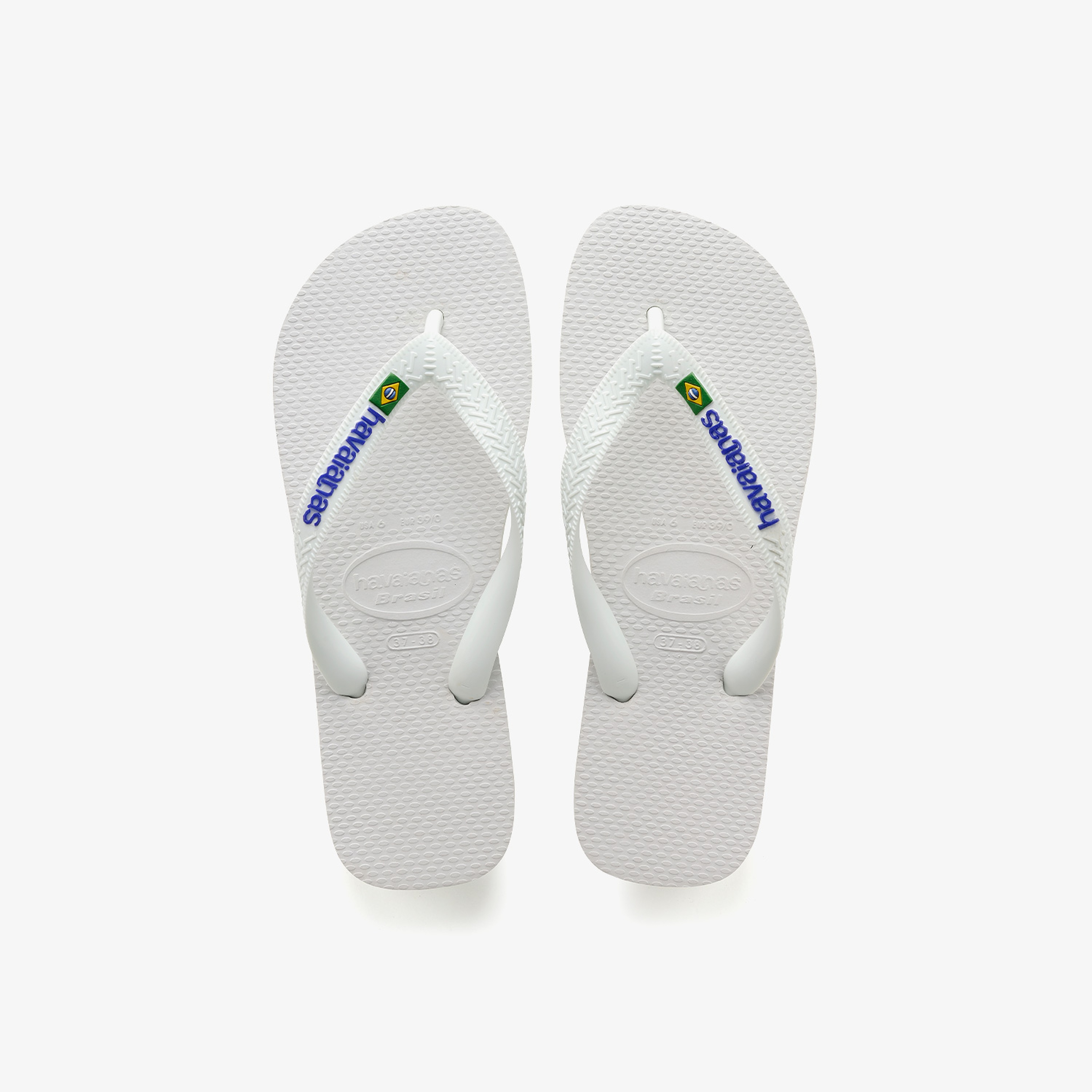 Havaianas Brasil Logo Unisex Beyaz Terlik