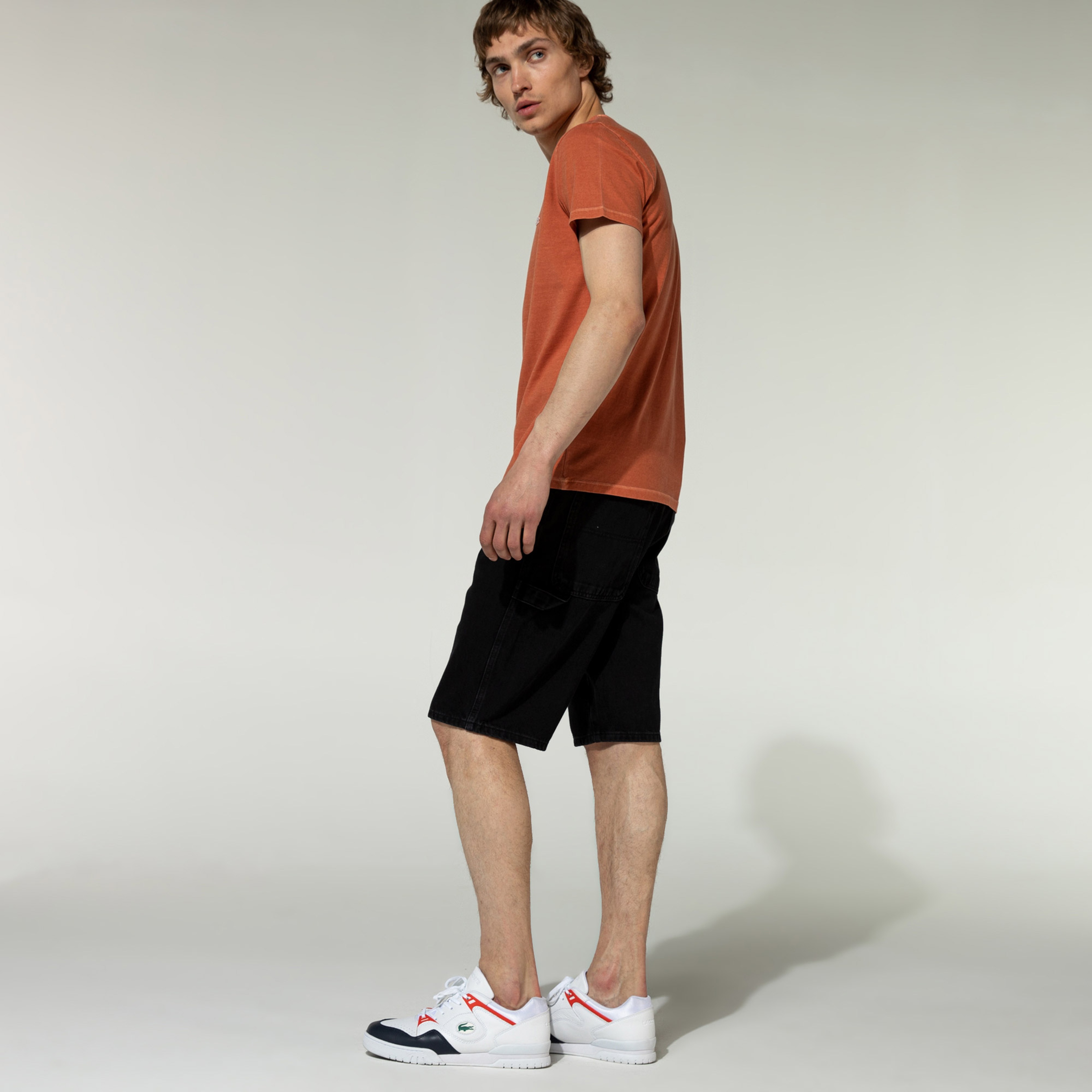Lacoste L!ve Erkek Siyah Denim Bermuda Şort