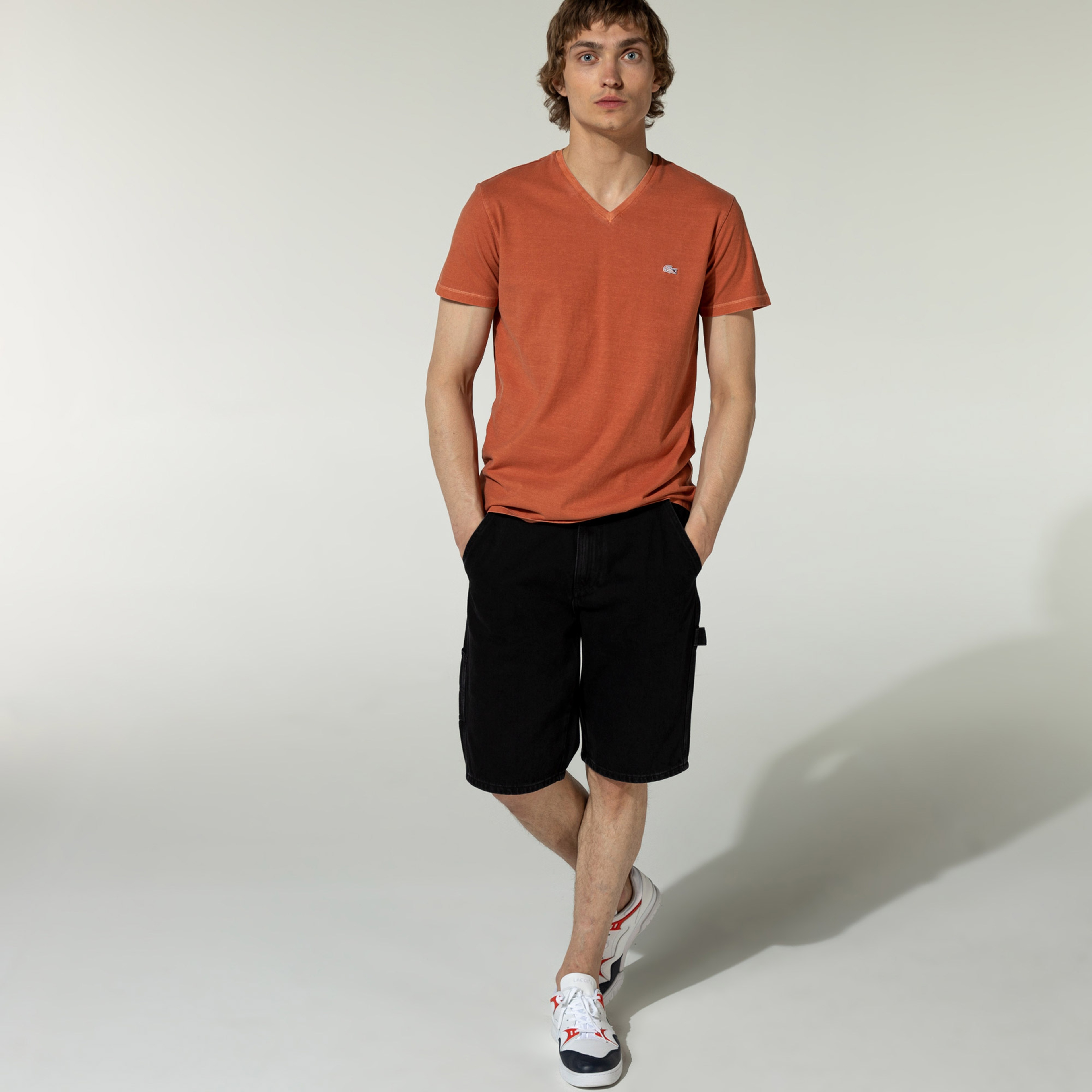 Lacoste L!ve Erkek Siyah Denim Bermuda Şort