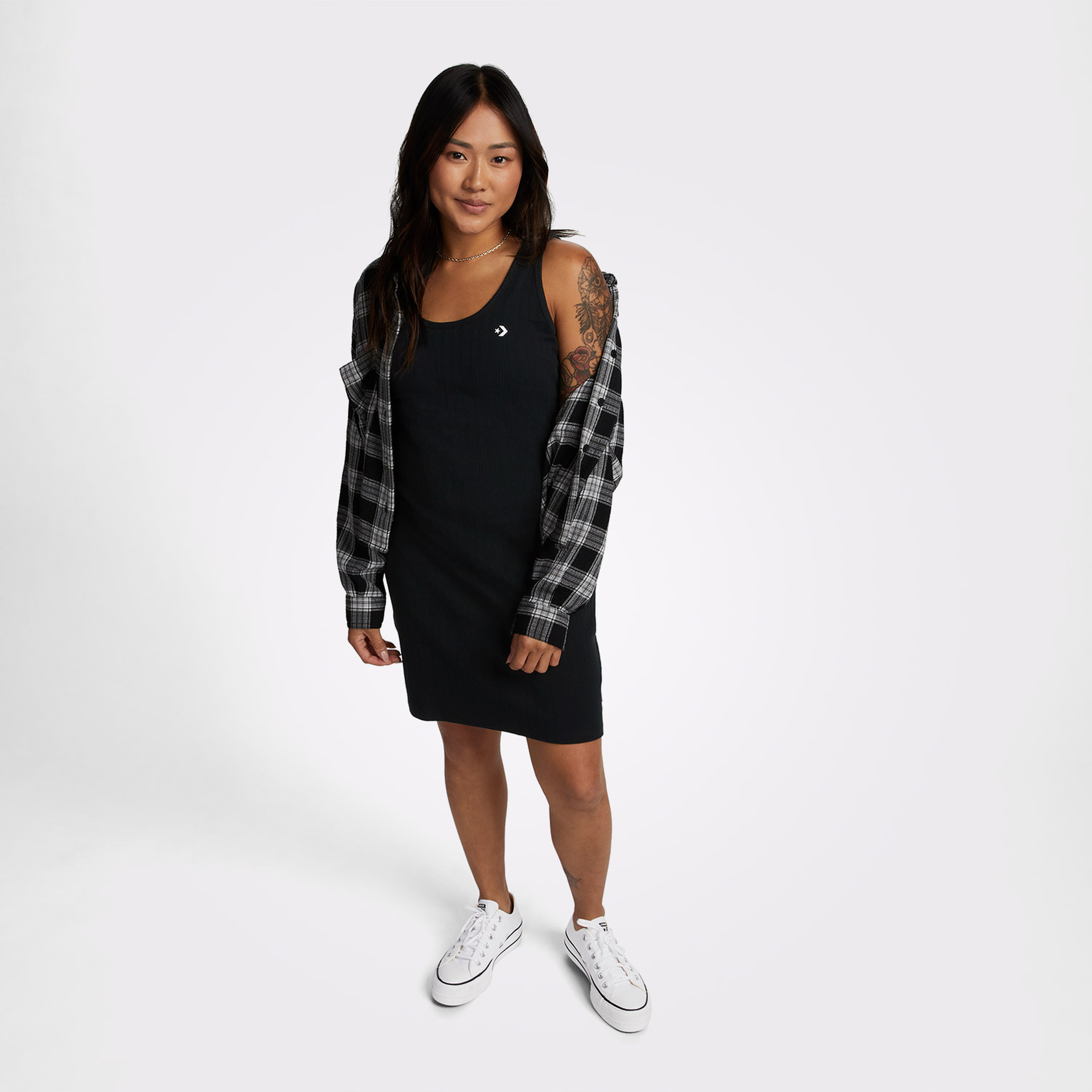 Converse Star Chevron Kadın Siyah Elbise