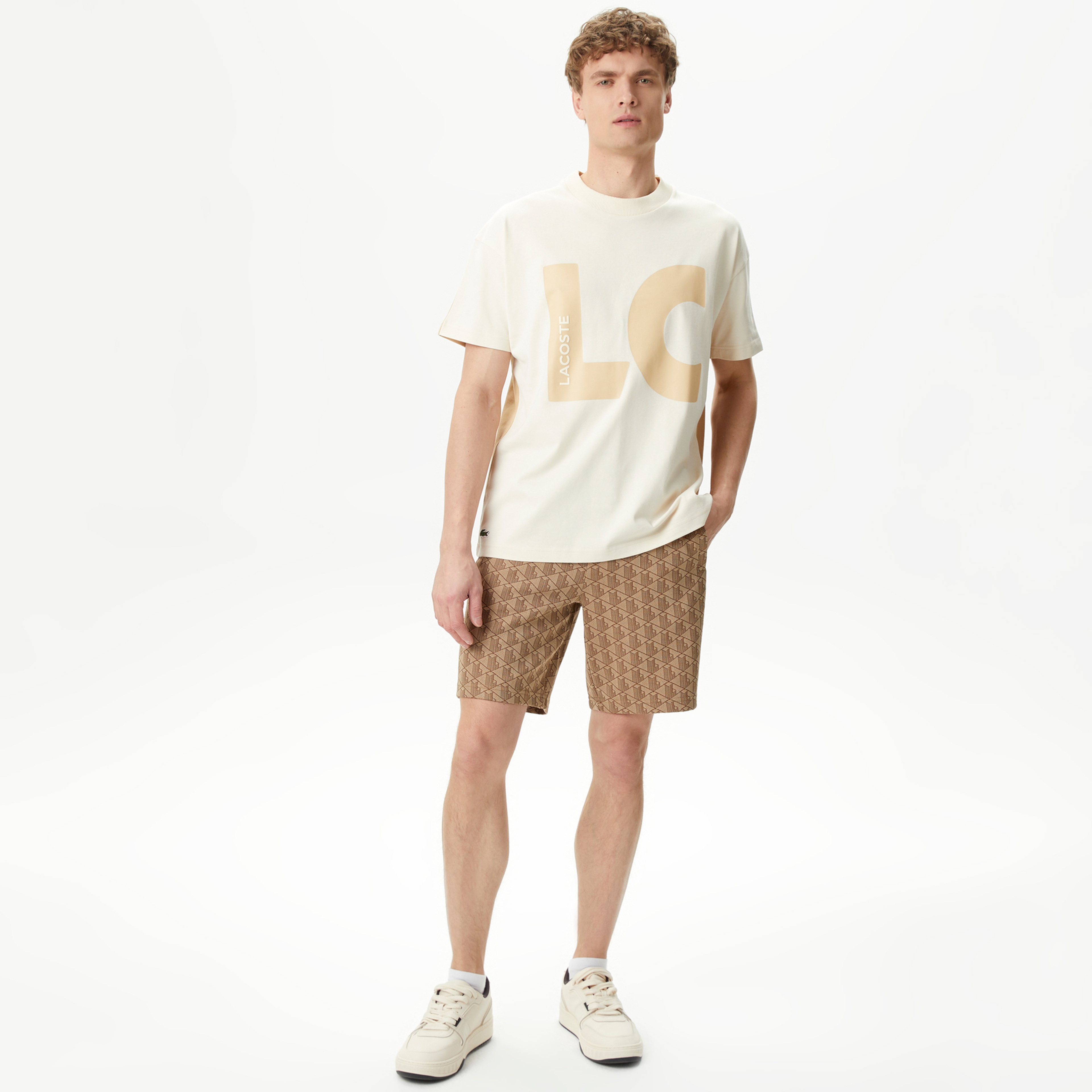 Lacoste Erkek Beyaz T-Shirt